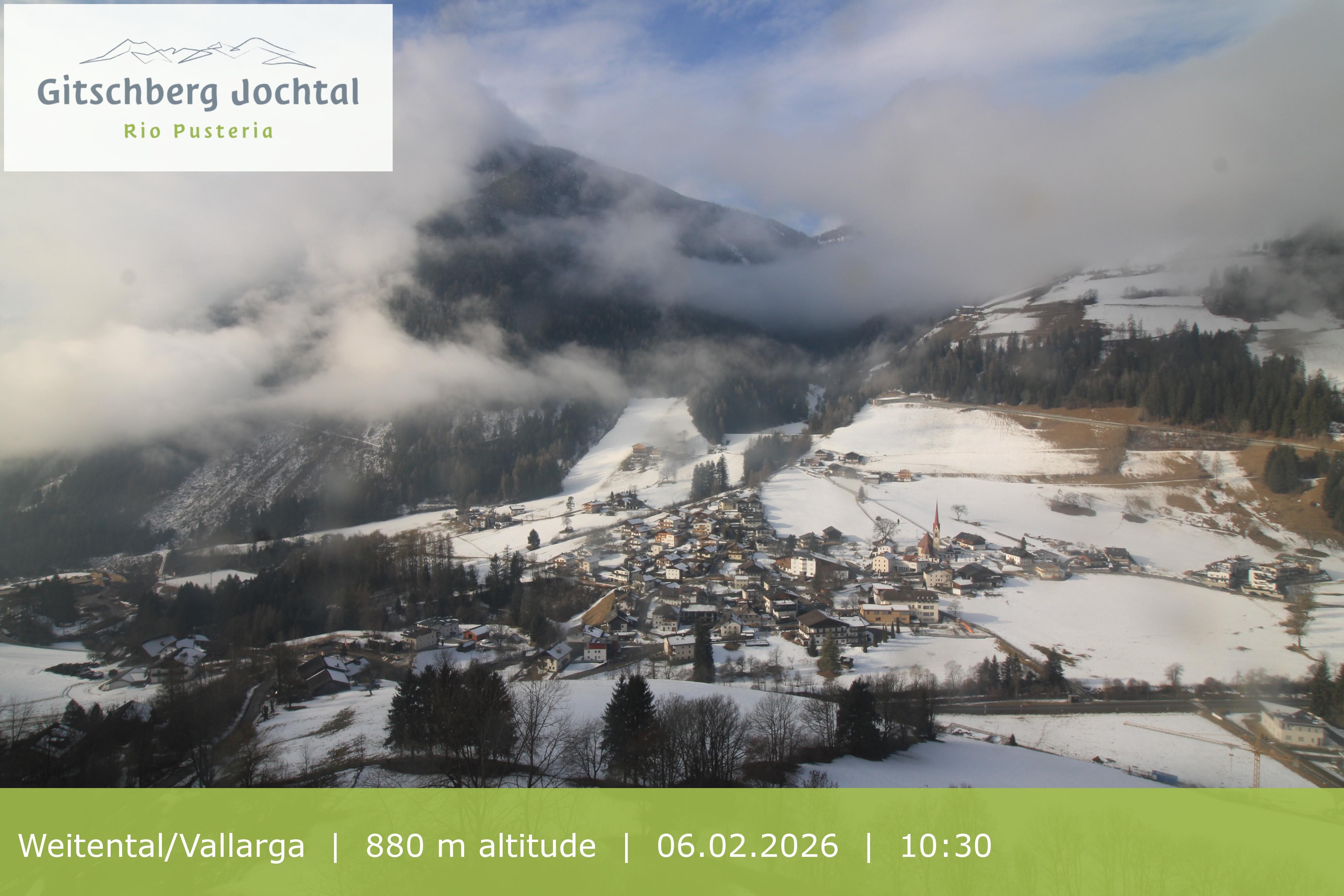 Archiv Foto Webcam Blick auf Weitental vom Gitschberg