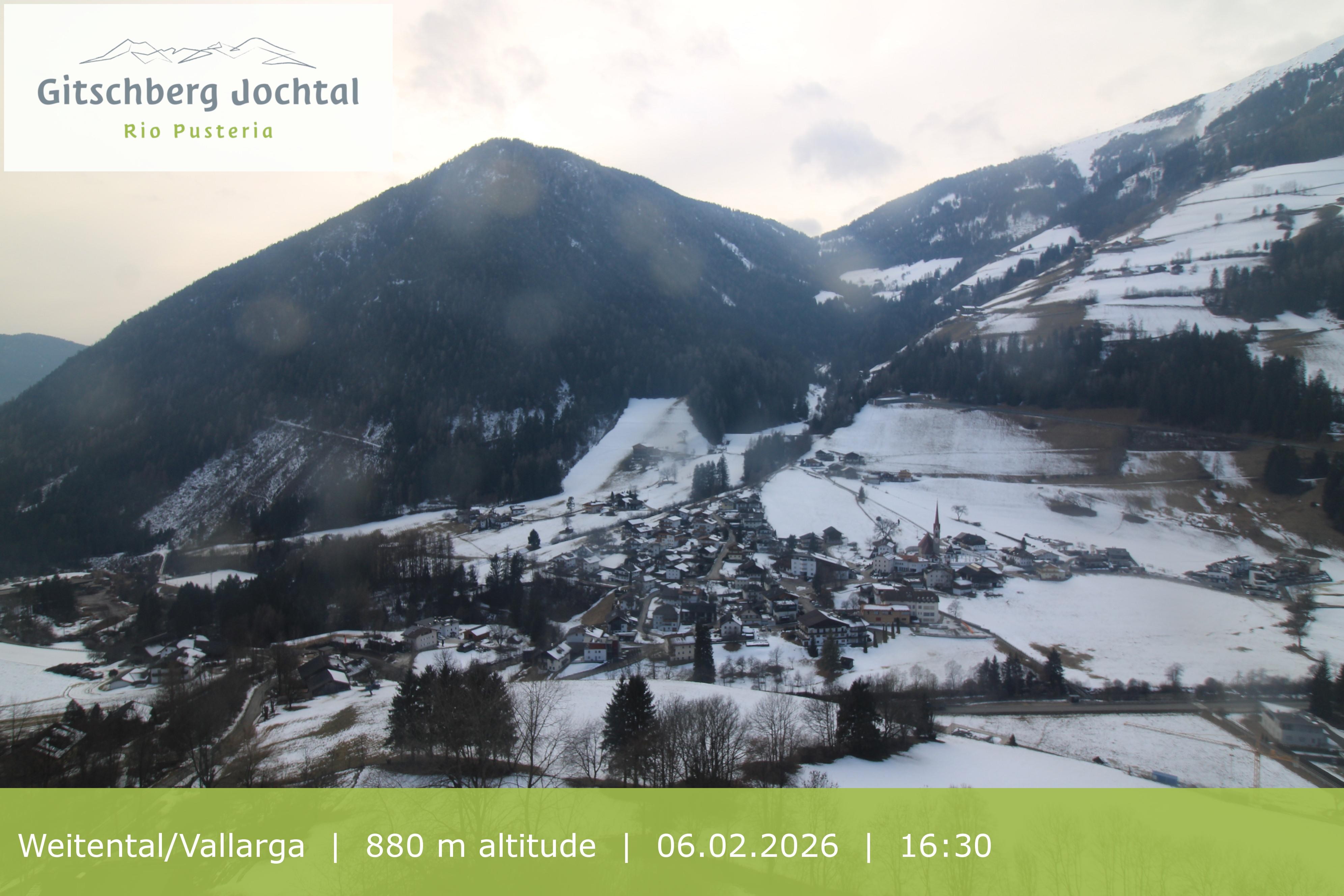 Archiv Foto Webcam Blick auf Weitental vom Gitschberg