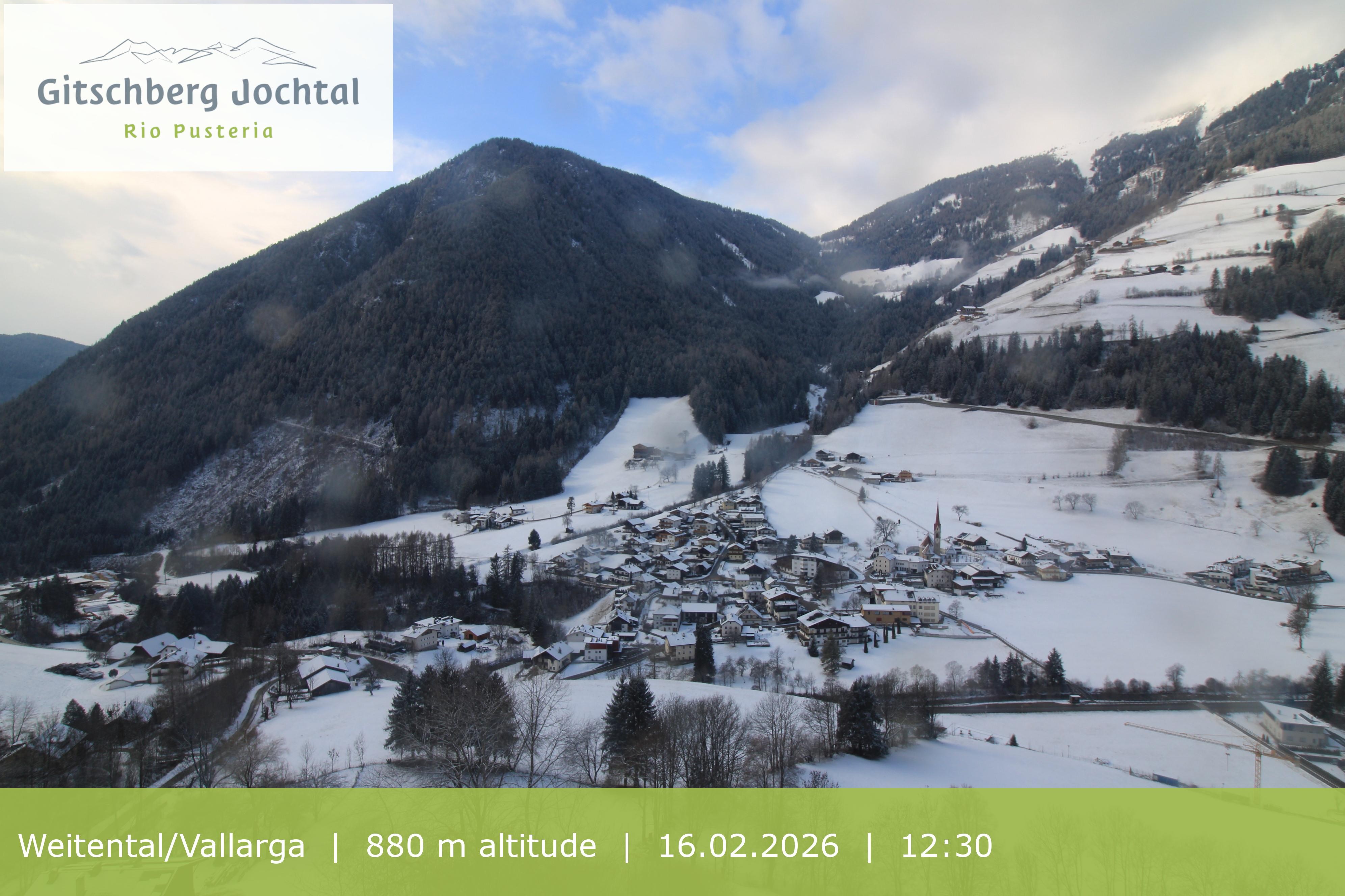 Archiv Foto Webcam Blick auf Weitental vom Gitschberg