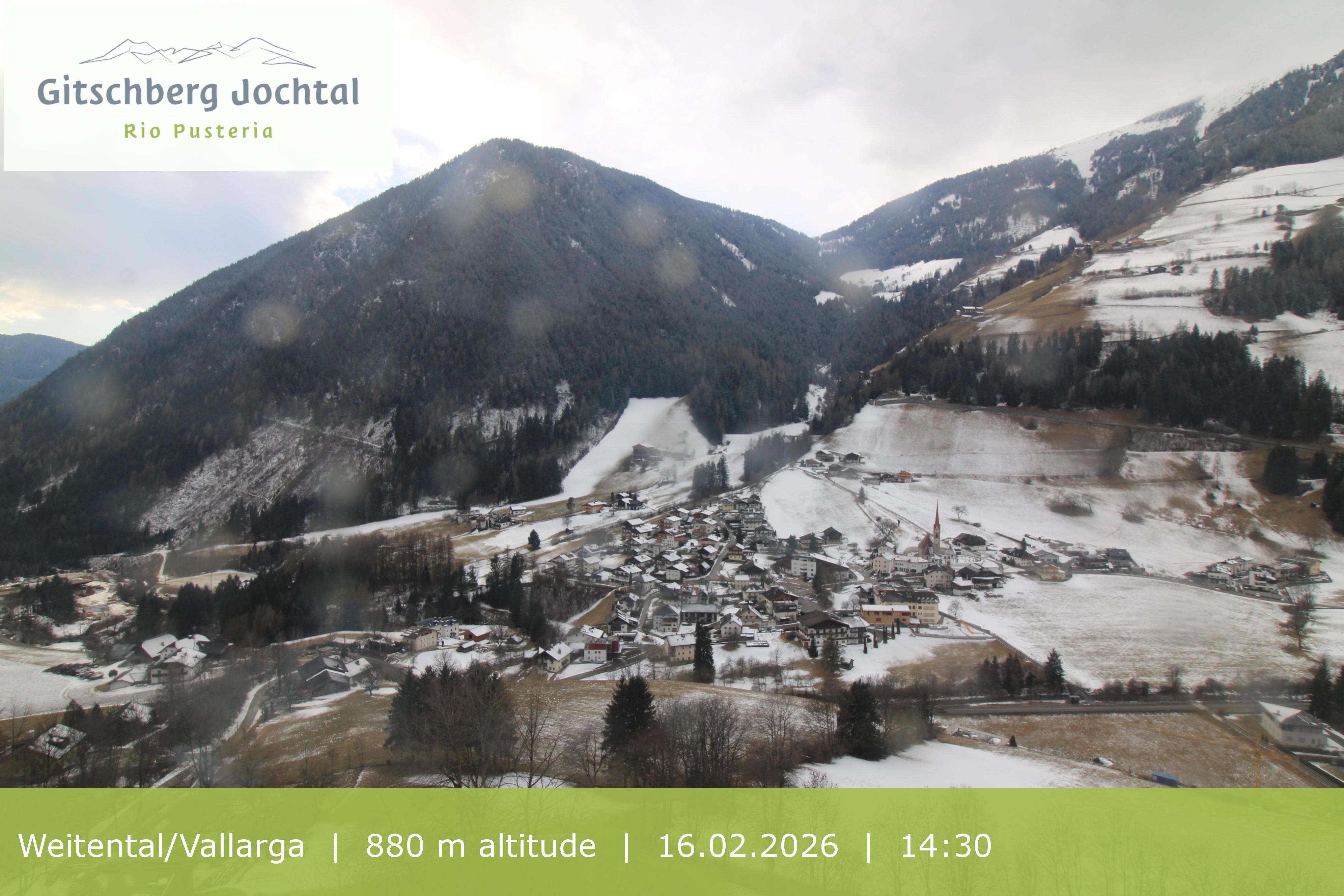 Archiv Foto Webcam Blick auf Weitental vom Gitschberg