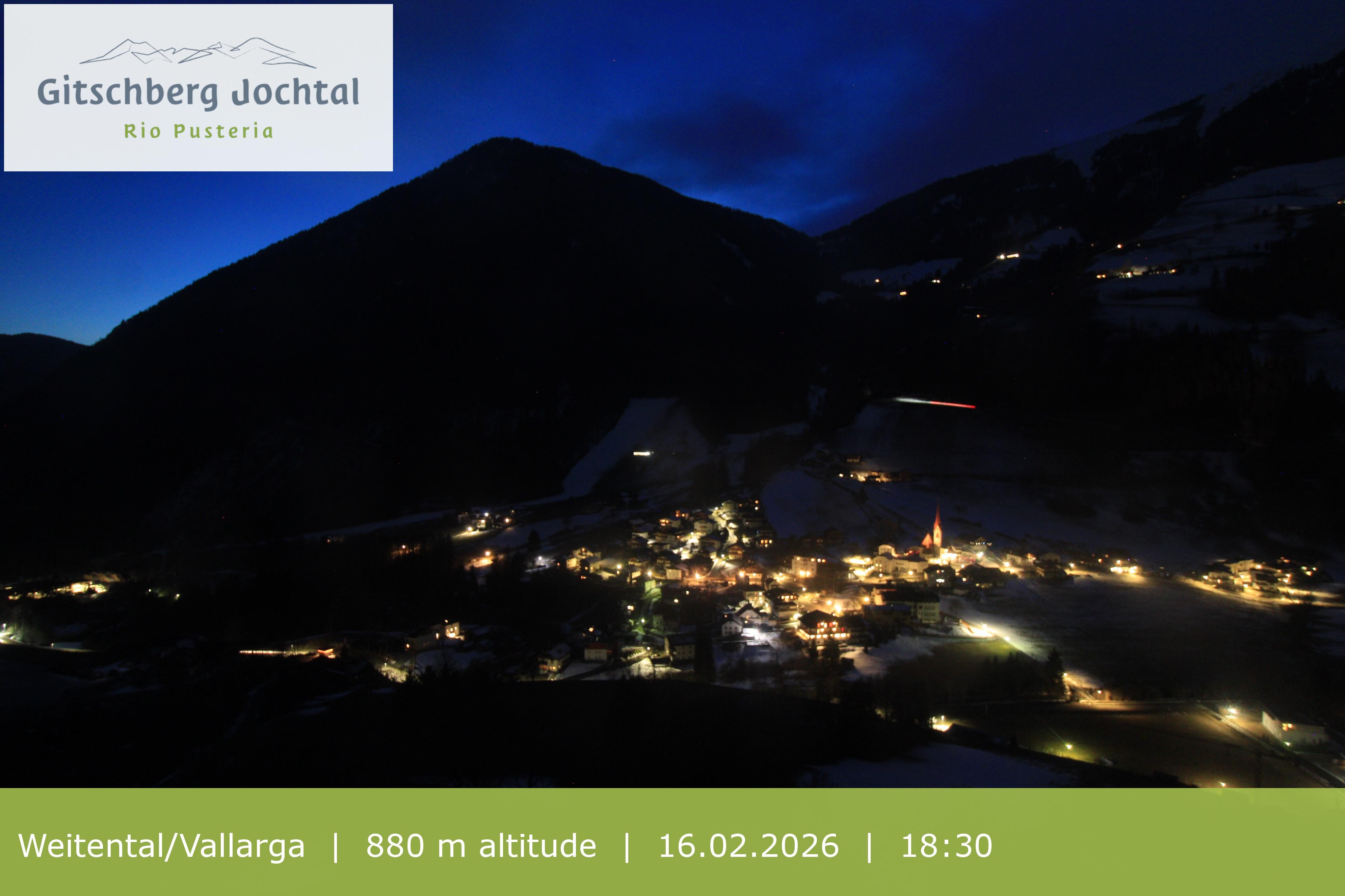 Archiv Foto Webcam Blick auf Weitental vom Gitschberg