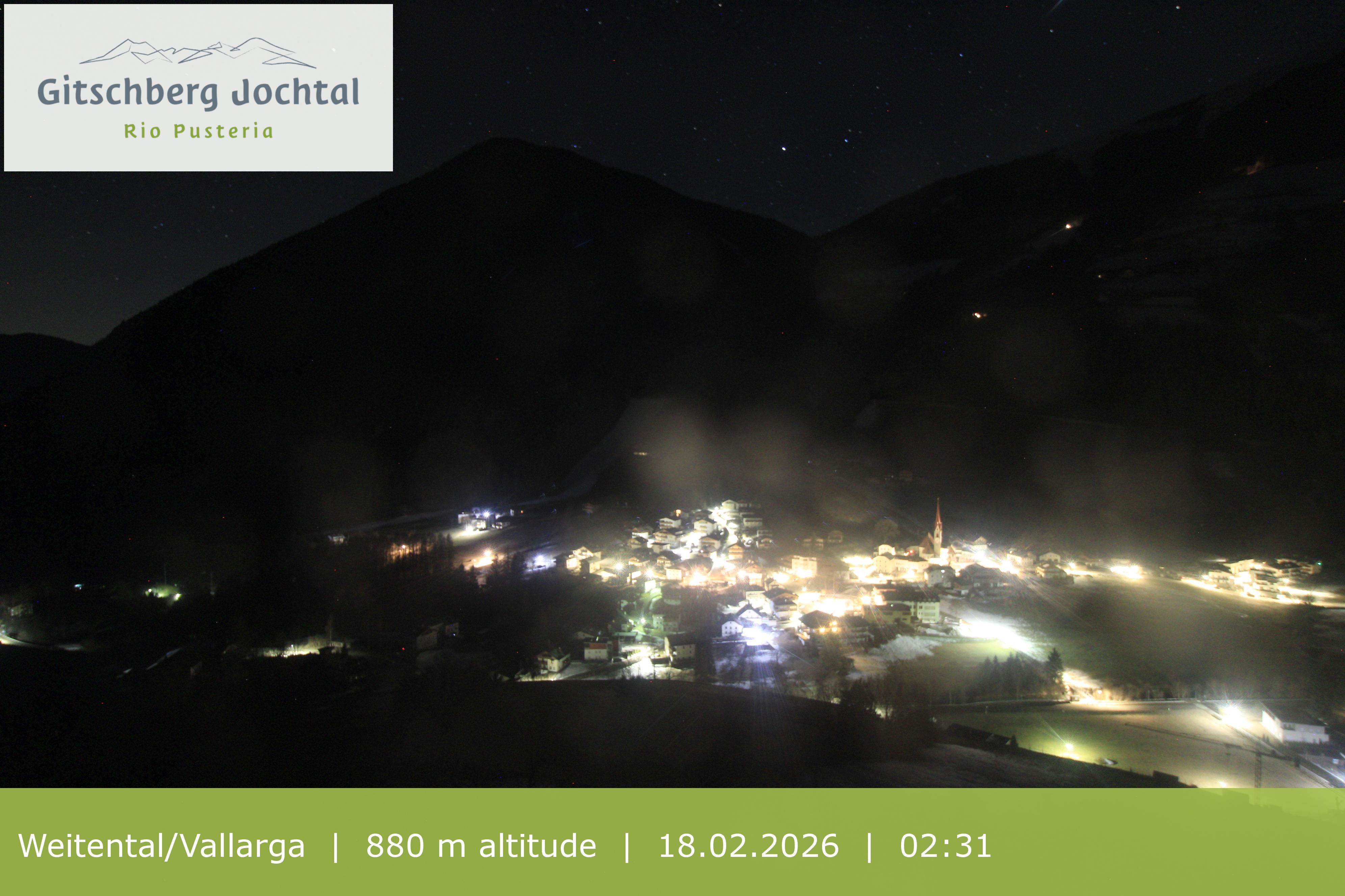 Archiv Foto Webcam Blick auf Weitental vom Gitschberg