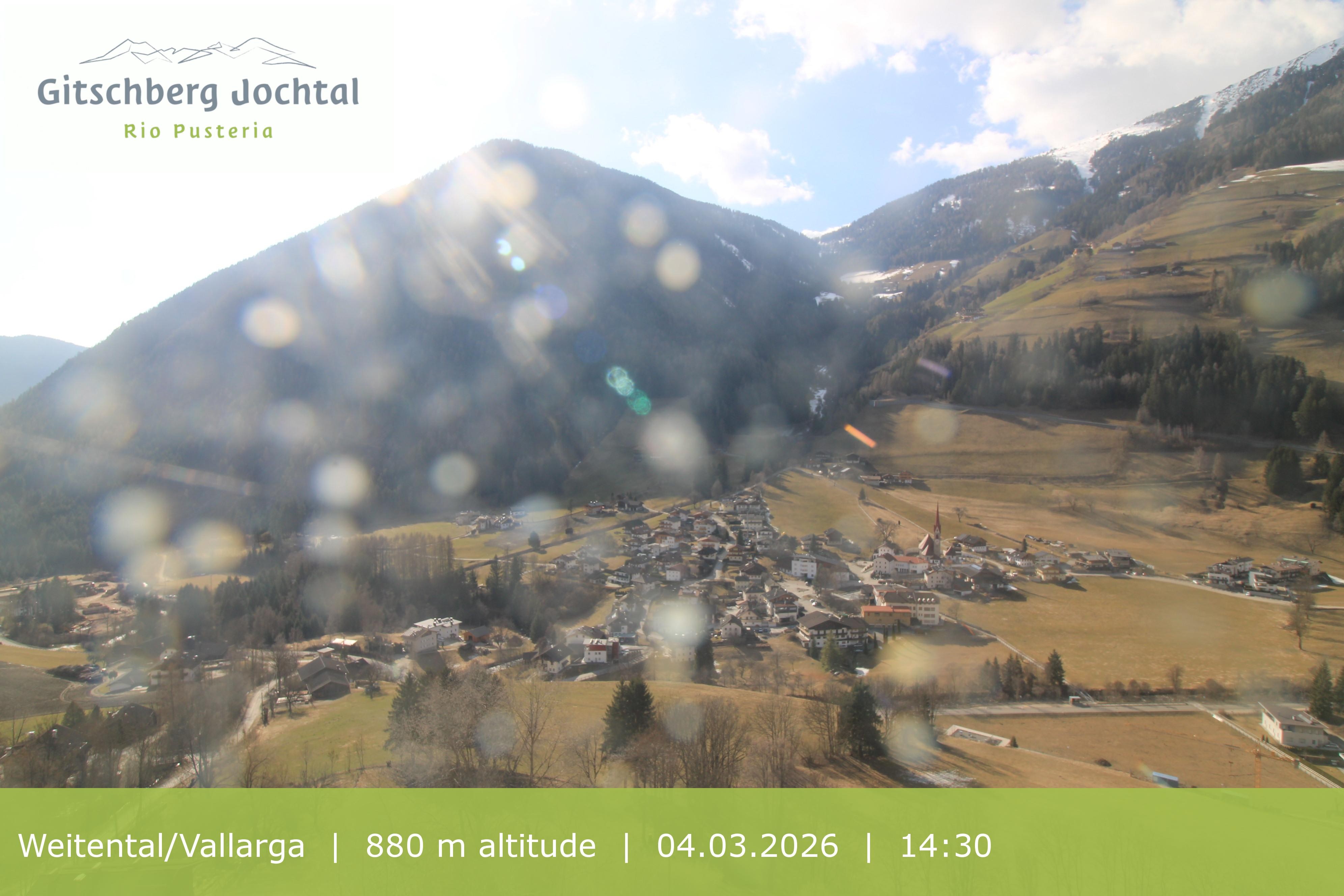 Archiv Foto Webcam Blick auf Weitental vom Gitschberg