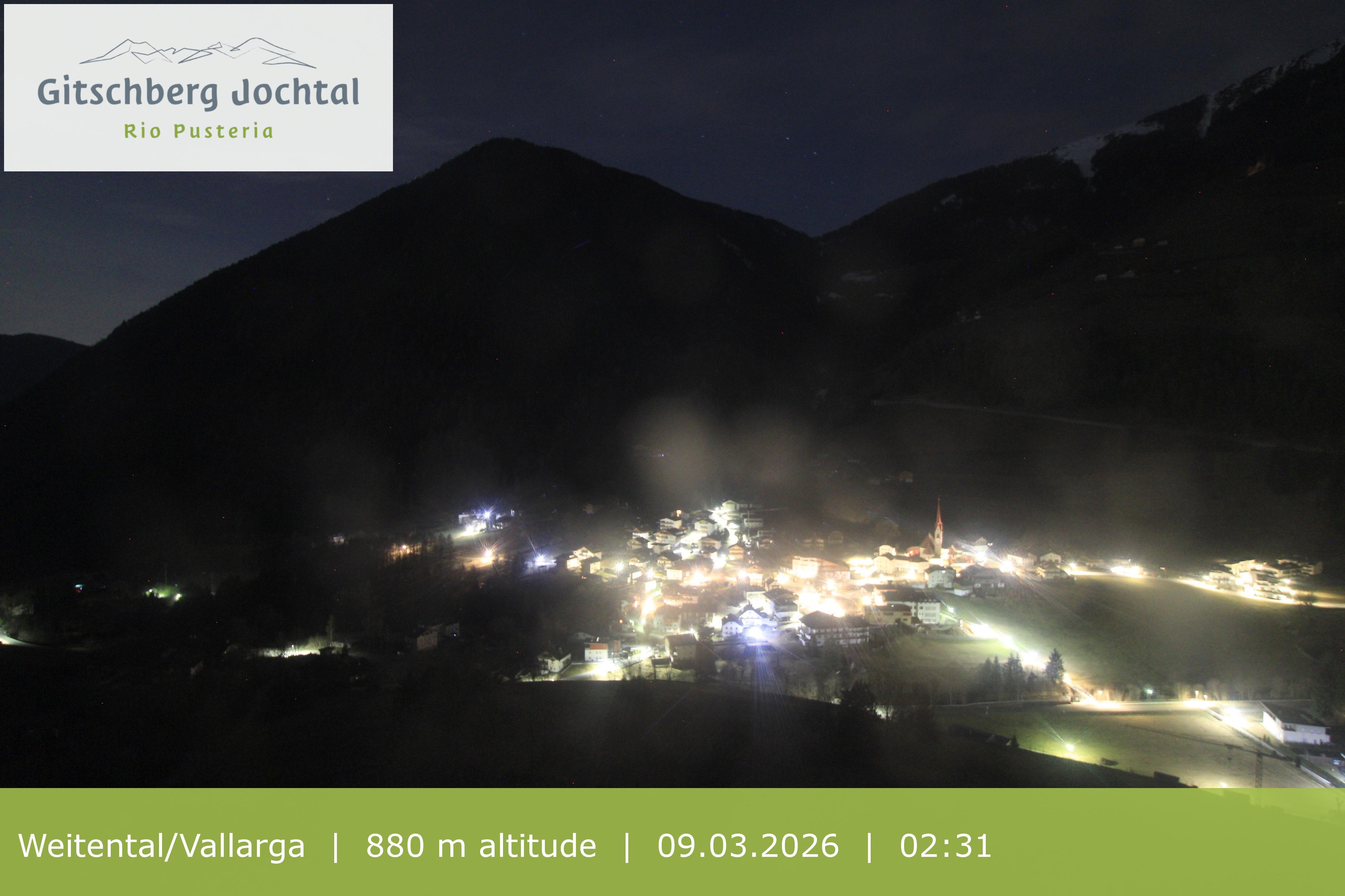 Archiv Foto Webcam Blick auf Weitental vom Gitschberg