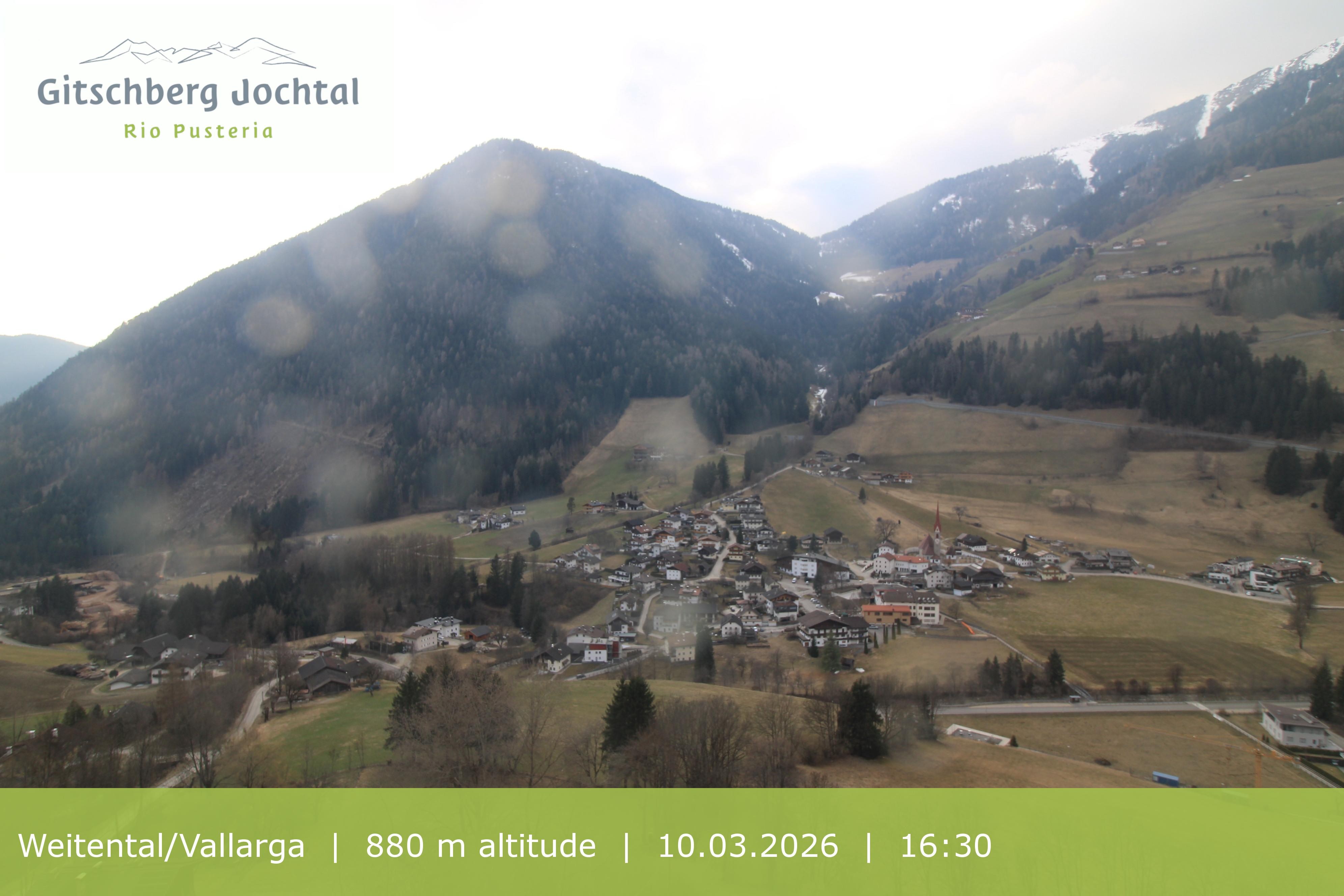 Archiv Foto Webcam Blick auf Weitental vom Gitschberg