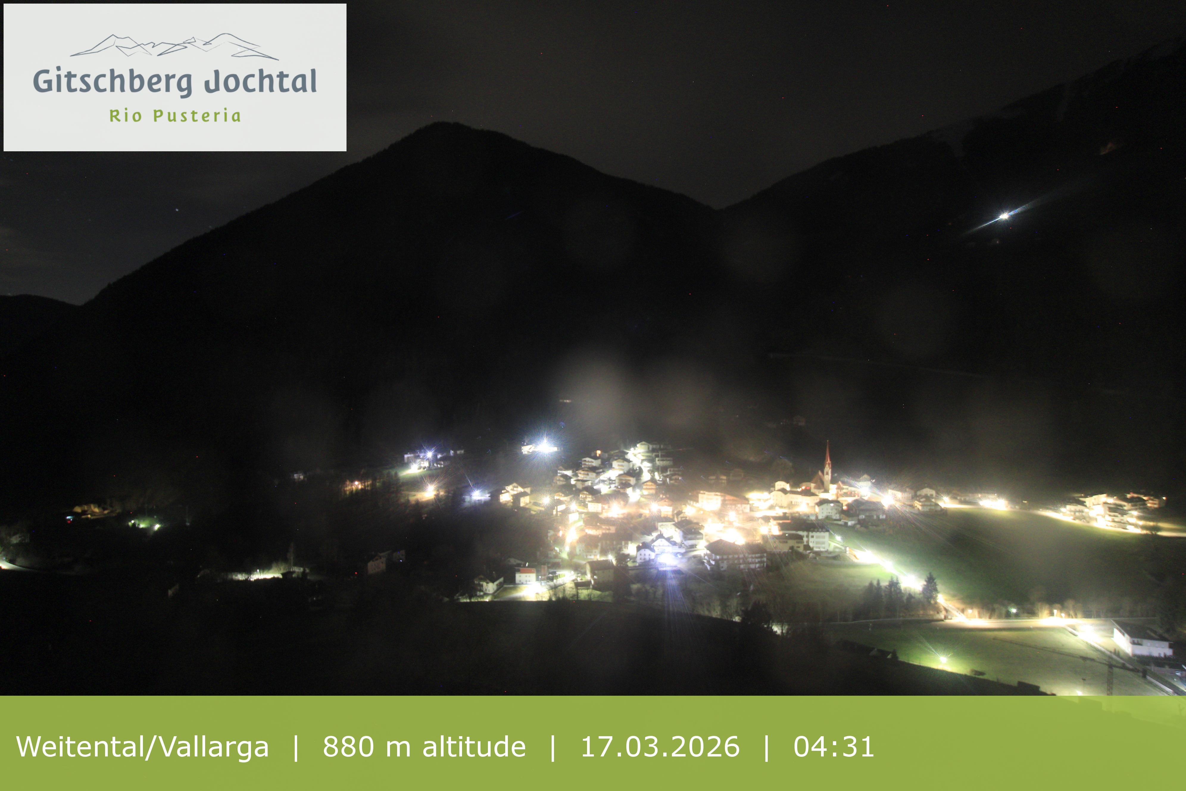 Archiv Foto Webcam Blick auf Weitental vom Gitschberg