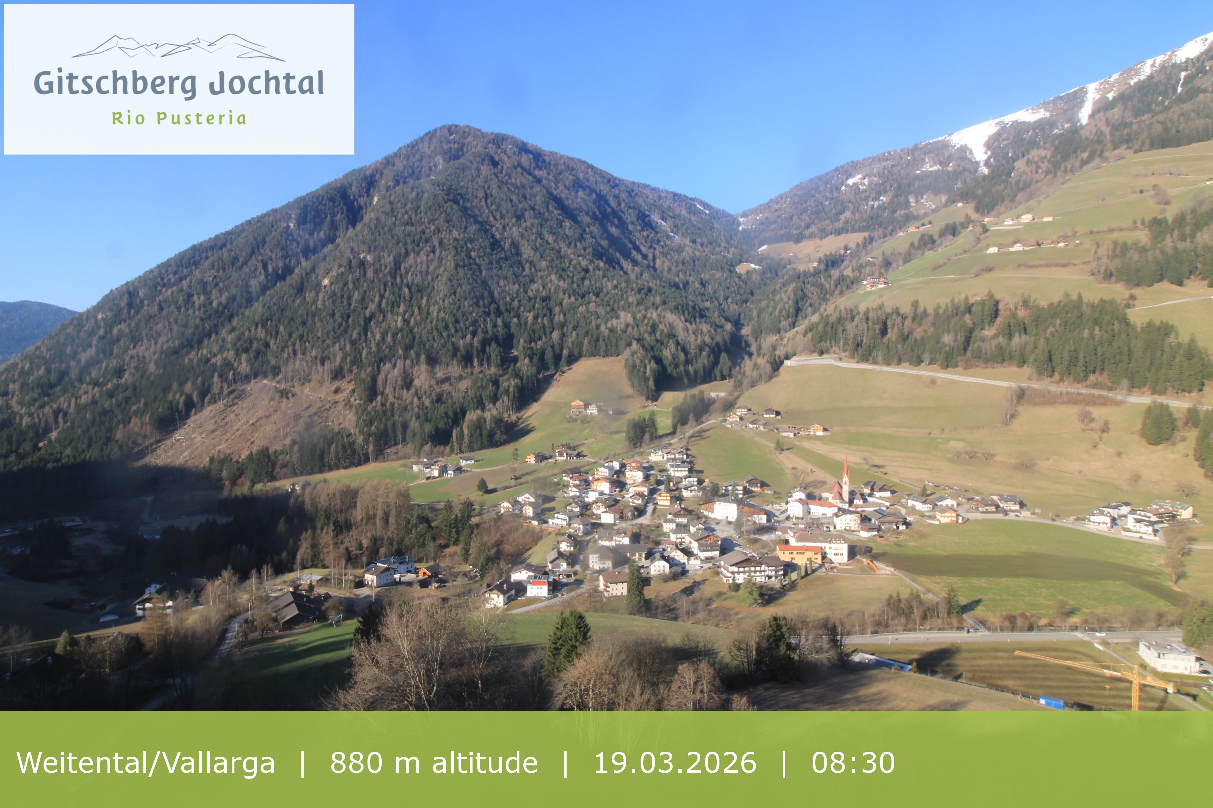 Archived image Webcam View at Weitental in Eisack Valley