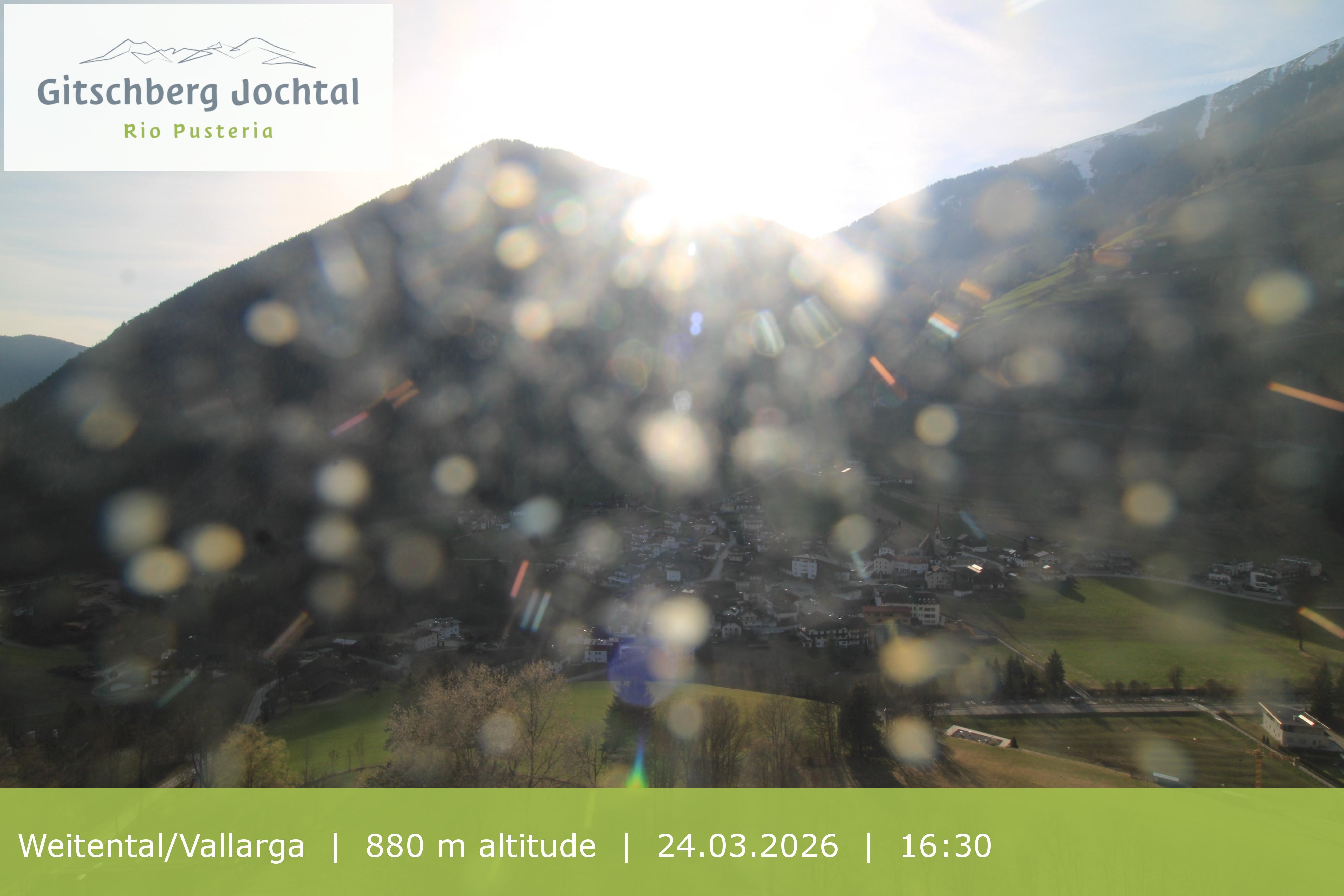 Archiv Foto Webcam Blick auf Weitental vom Gitschberg