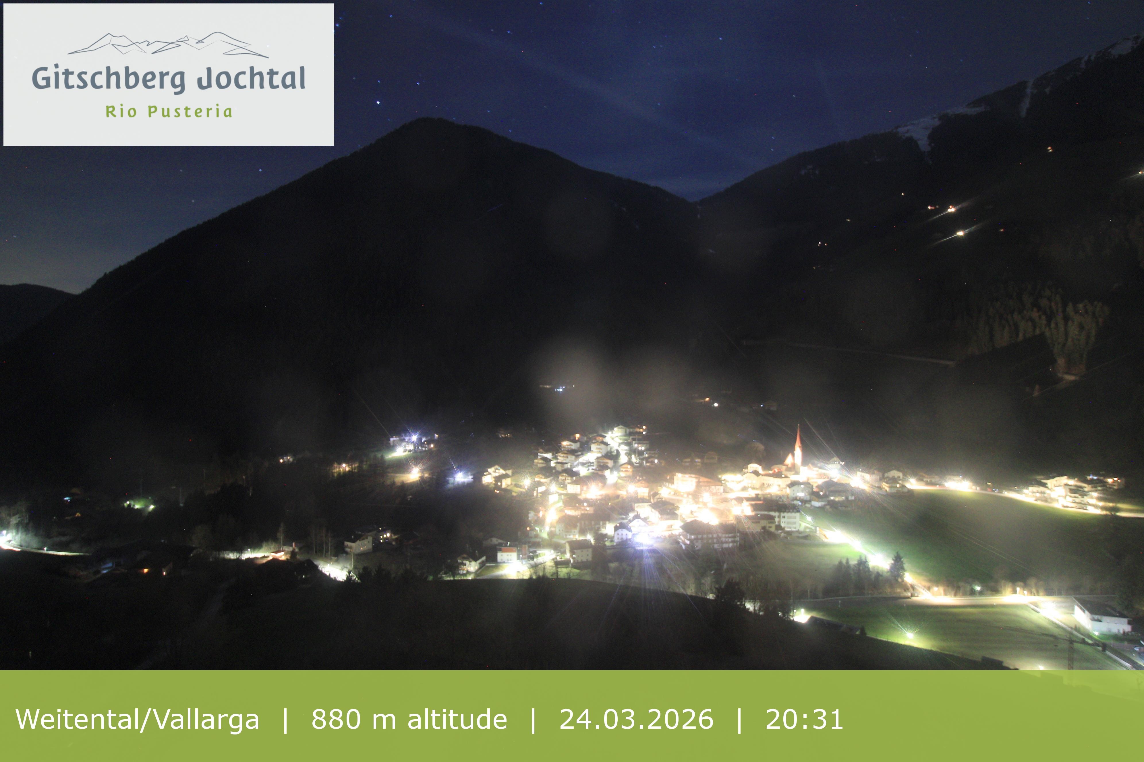 Archiv Foto Webcam Blick auf Weitental vom Gitschberg