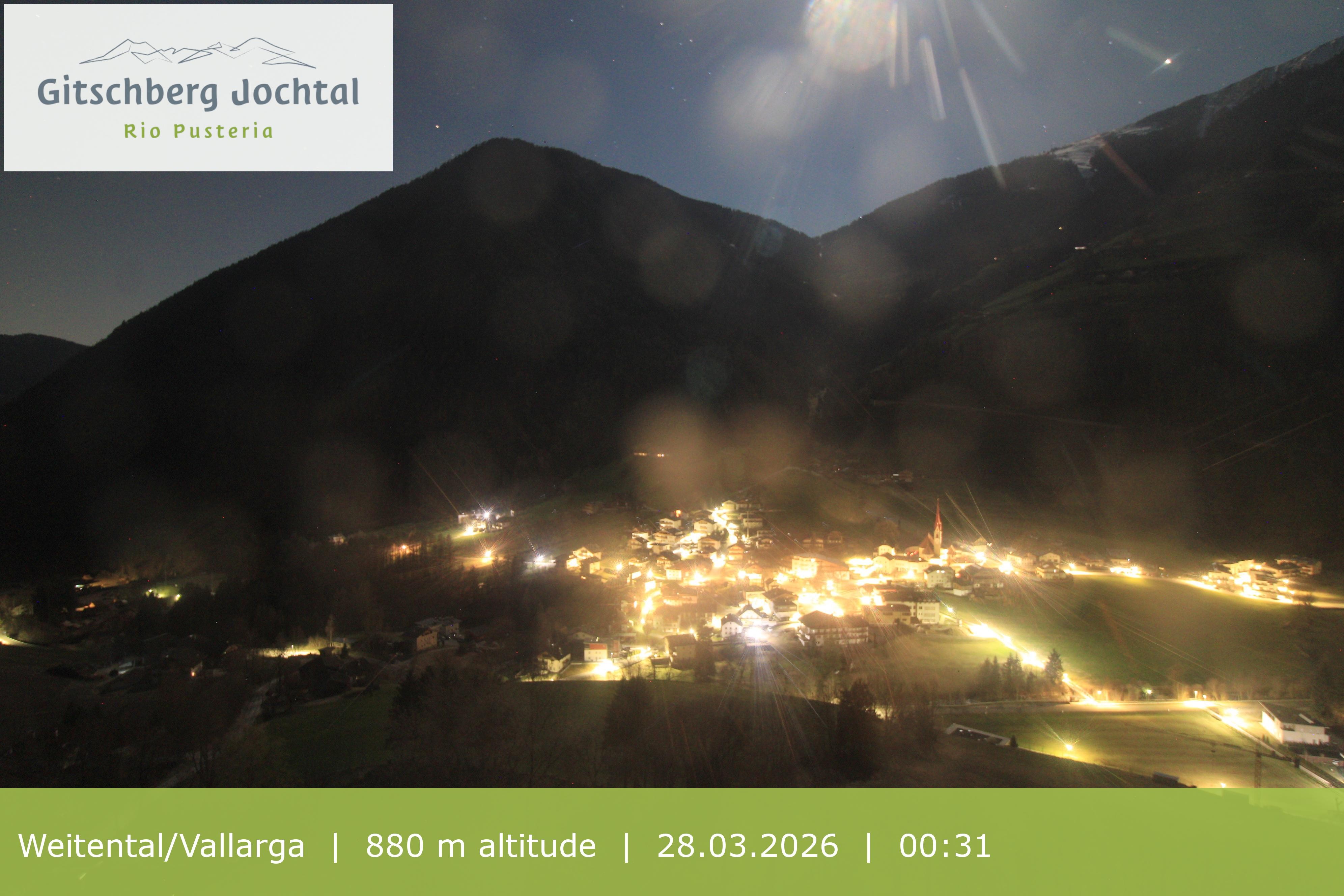 Archiv Foto Webcam Blick auf Weitental vom Gitschberg