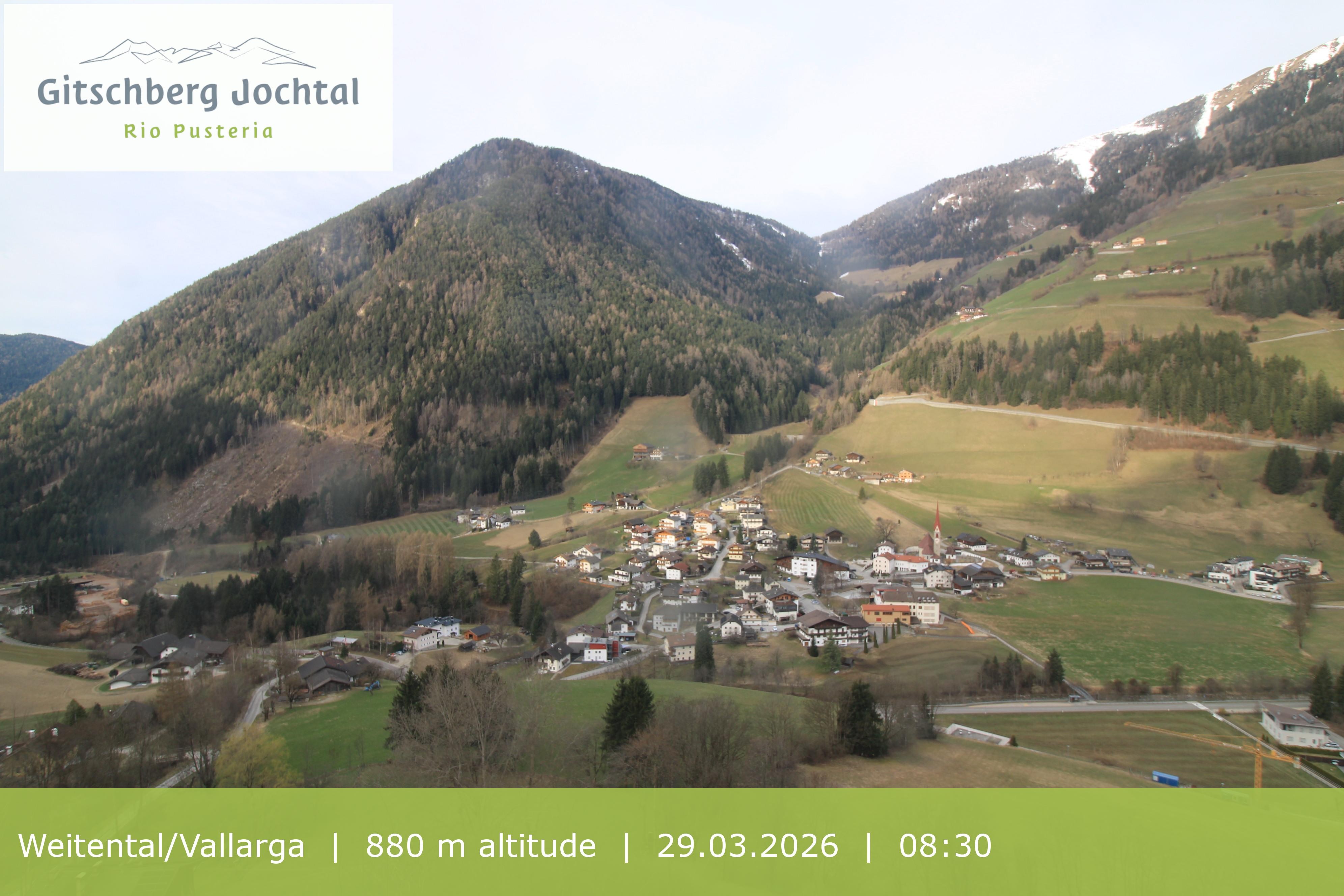 Archiv Foto Webcam Blick auf Weitental vom Gitschberg