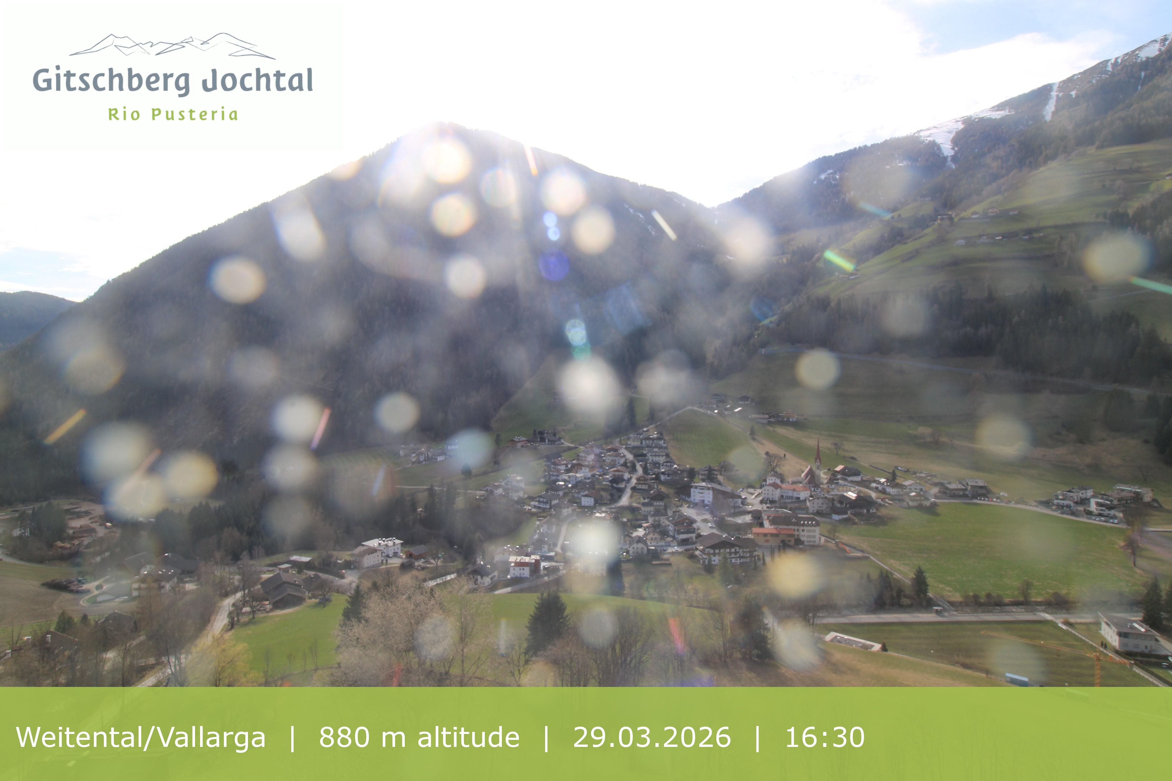 Archiv Foto Webcam Blick auf Weitental vom Gitschberg