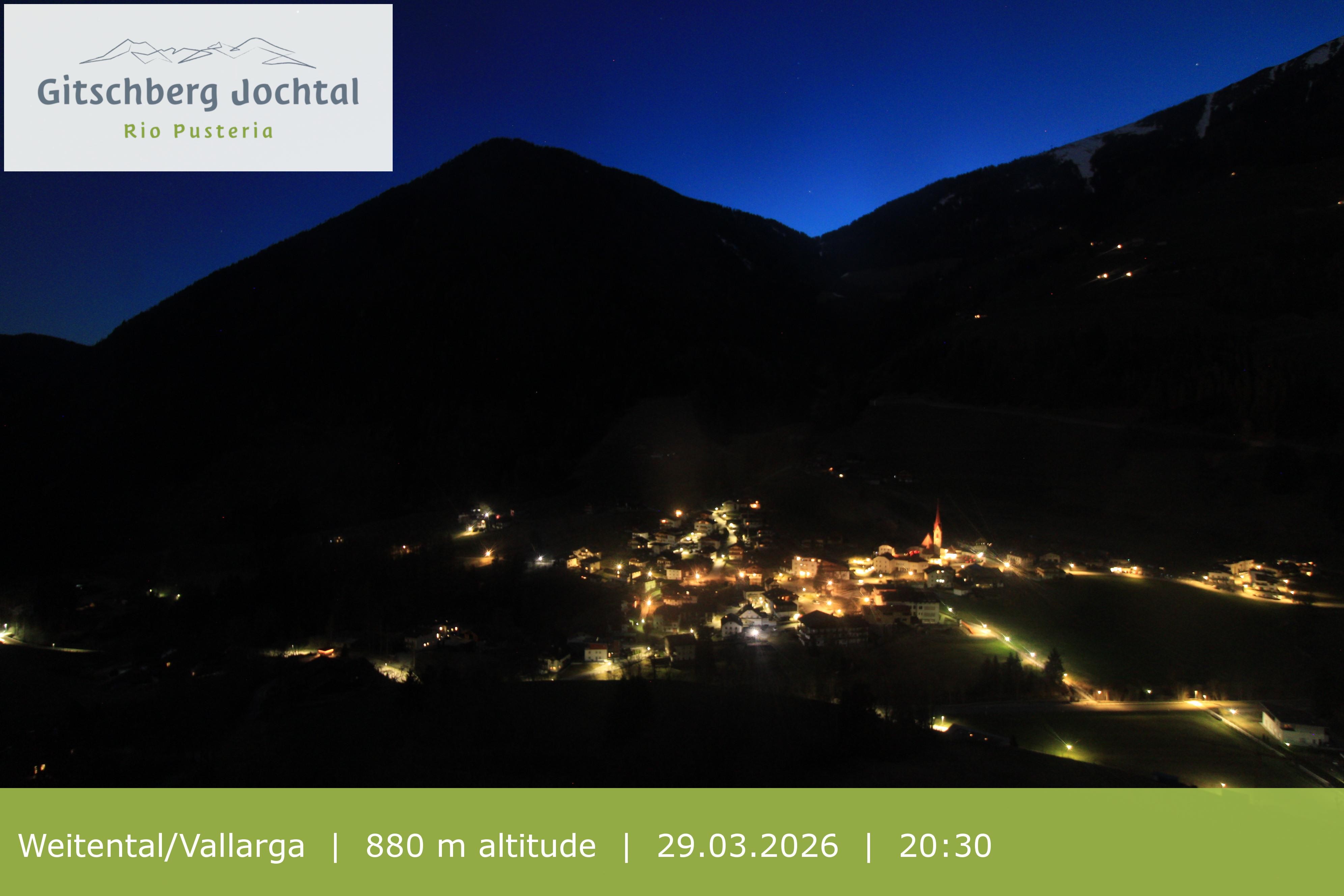 Archiv Foto Webcam Blick auf Weitental vom Gitschberg