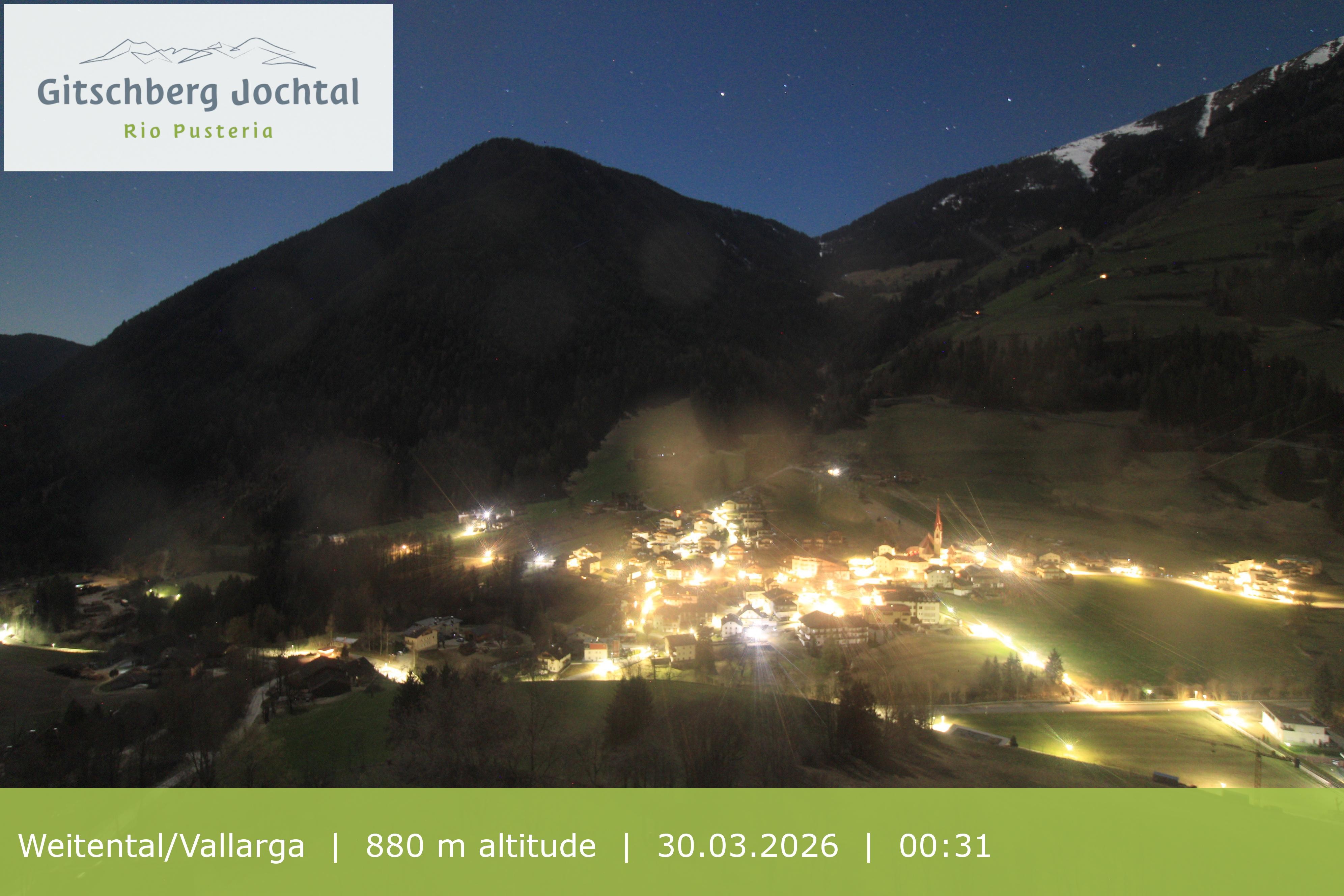 Archiv Foto Webcam Blick auf Weitental vom Gitschberg