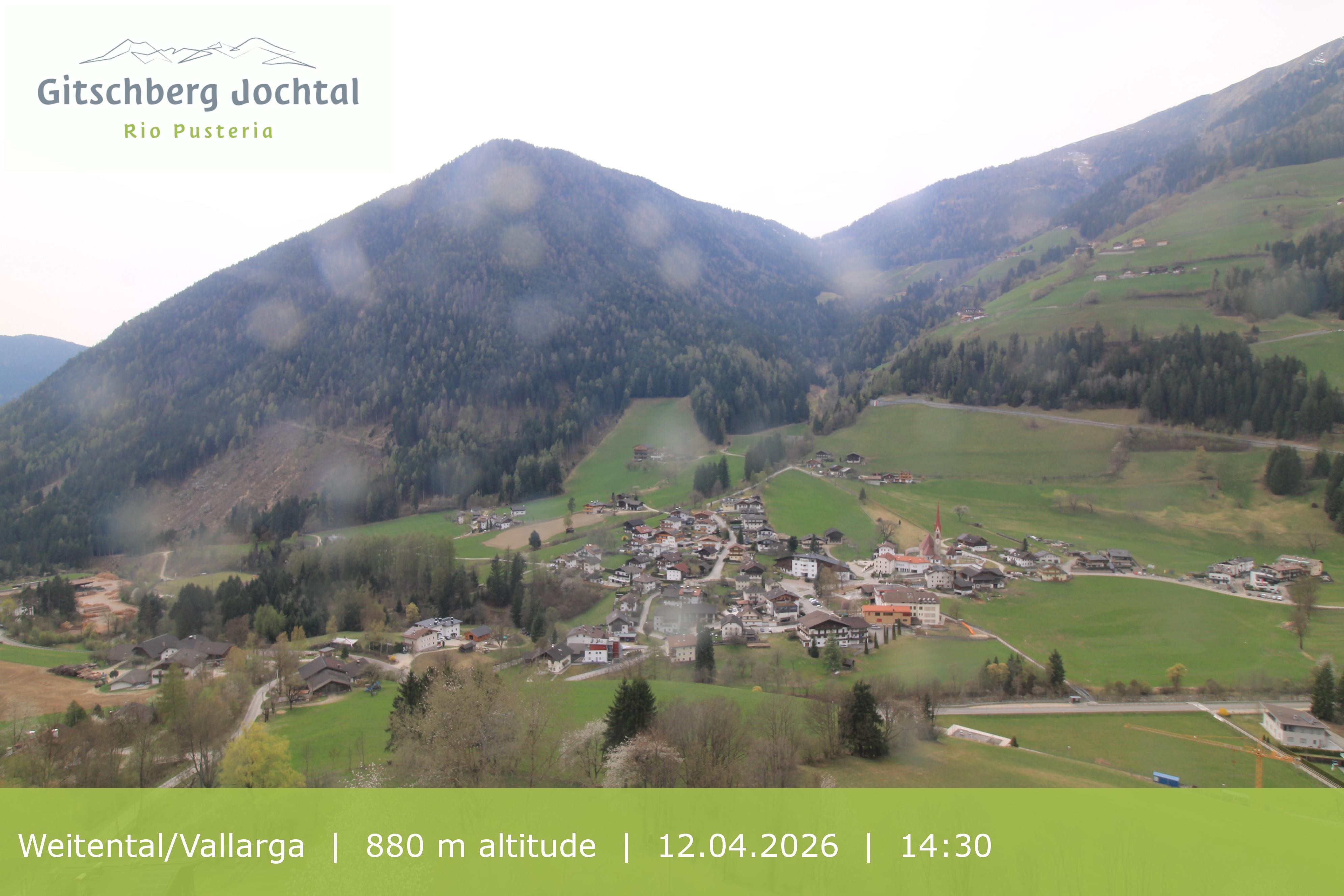 Archiv Foto Webcam Blick auf Weitental vom Gitschberg