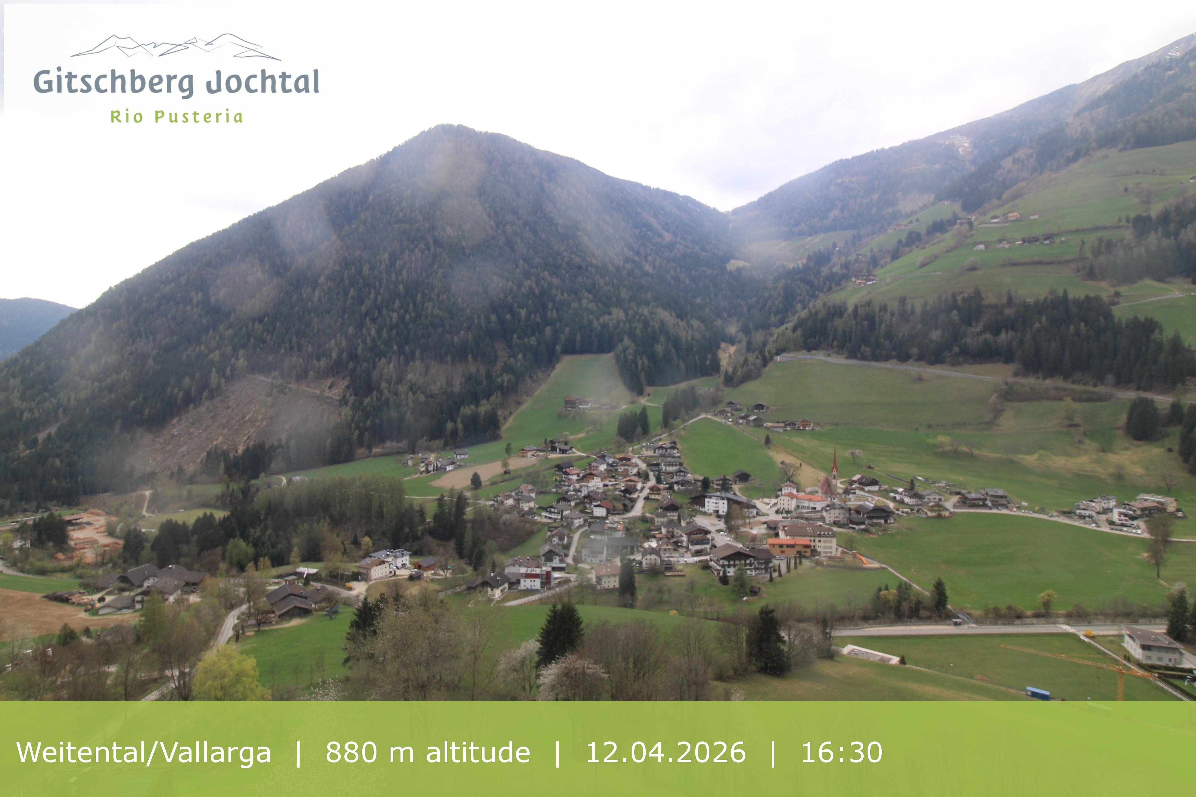 Archiv Foto Webcam Blick auf Weitental vom Gitschberg