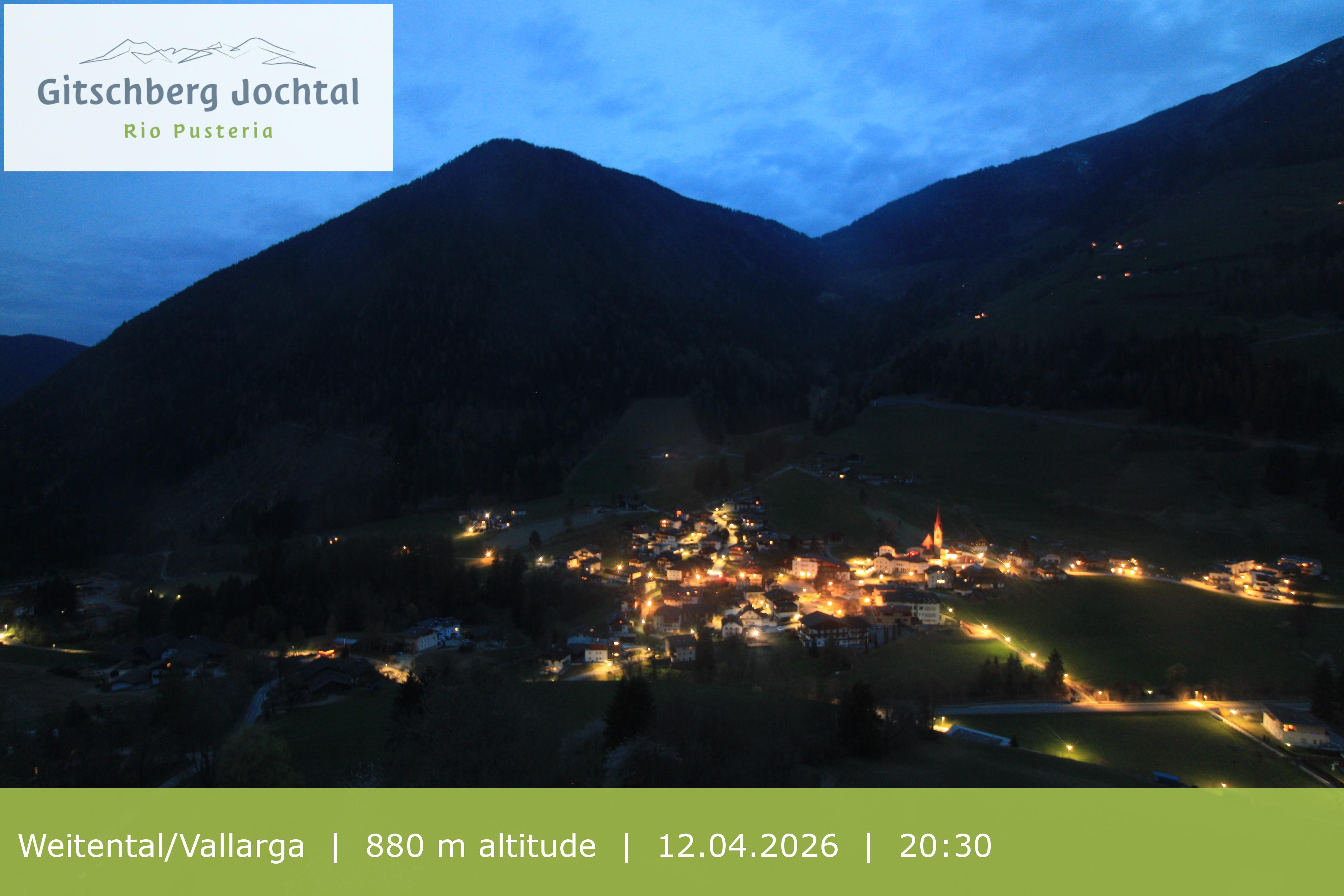 Archiv Foto Webcam Blick auf Weitental vom Gitschberg