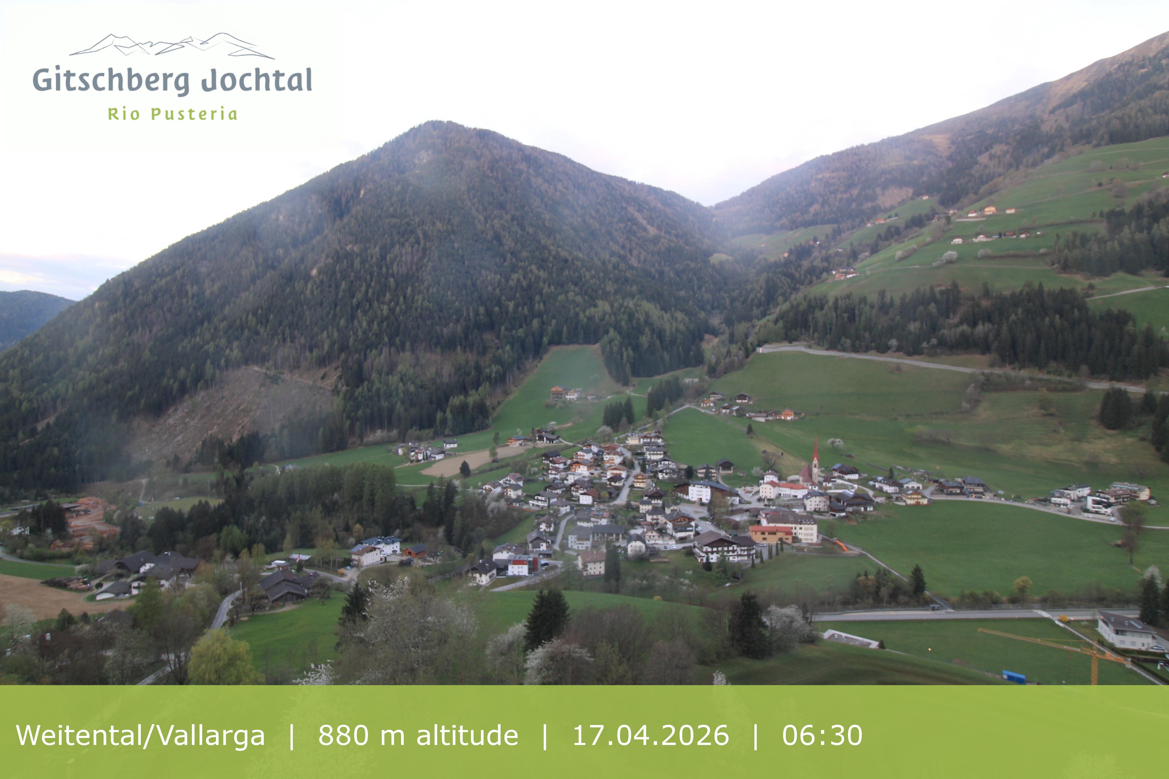 Archiv Foto Webcam Blick auf Weitental vom Gitschberg