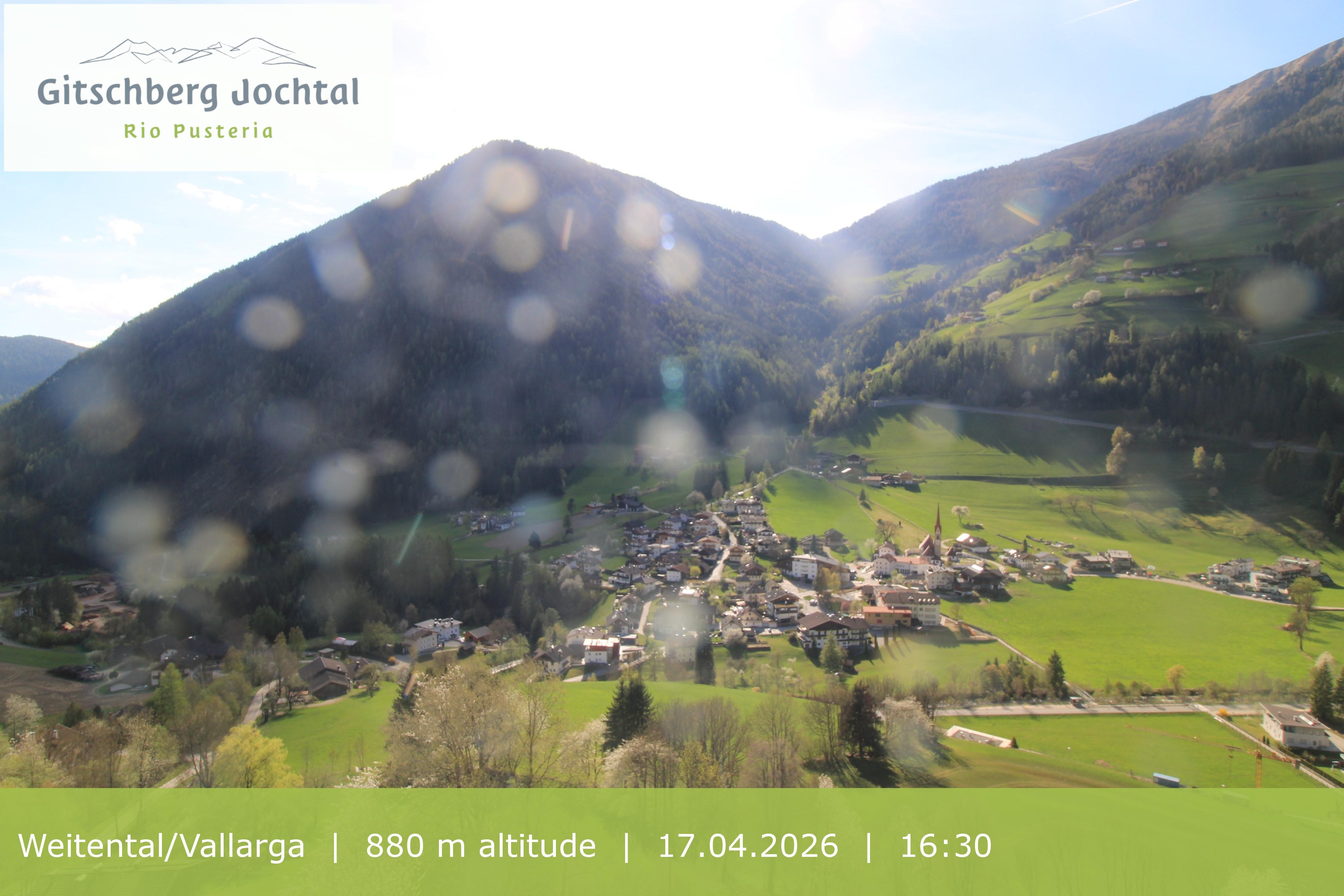 Archiv Foto Webcam Blick auf Weitental vom Gitschberg