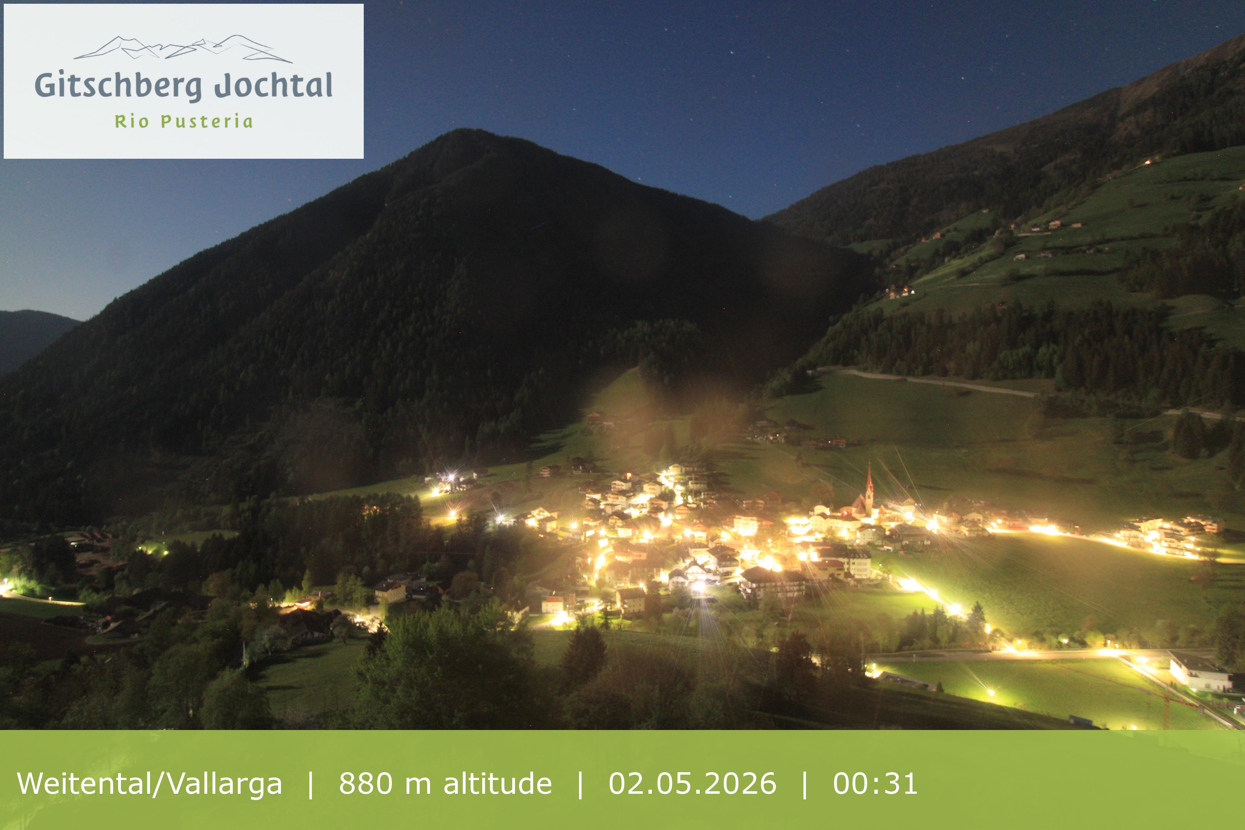 Archiv Foto Webcam Blick auf Weitental vom Gitschberg