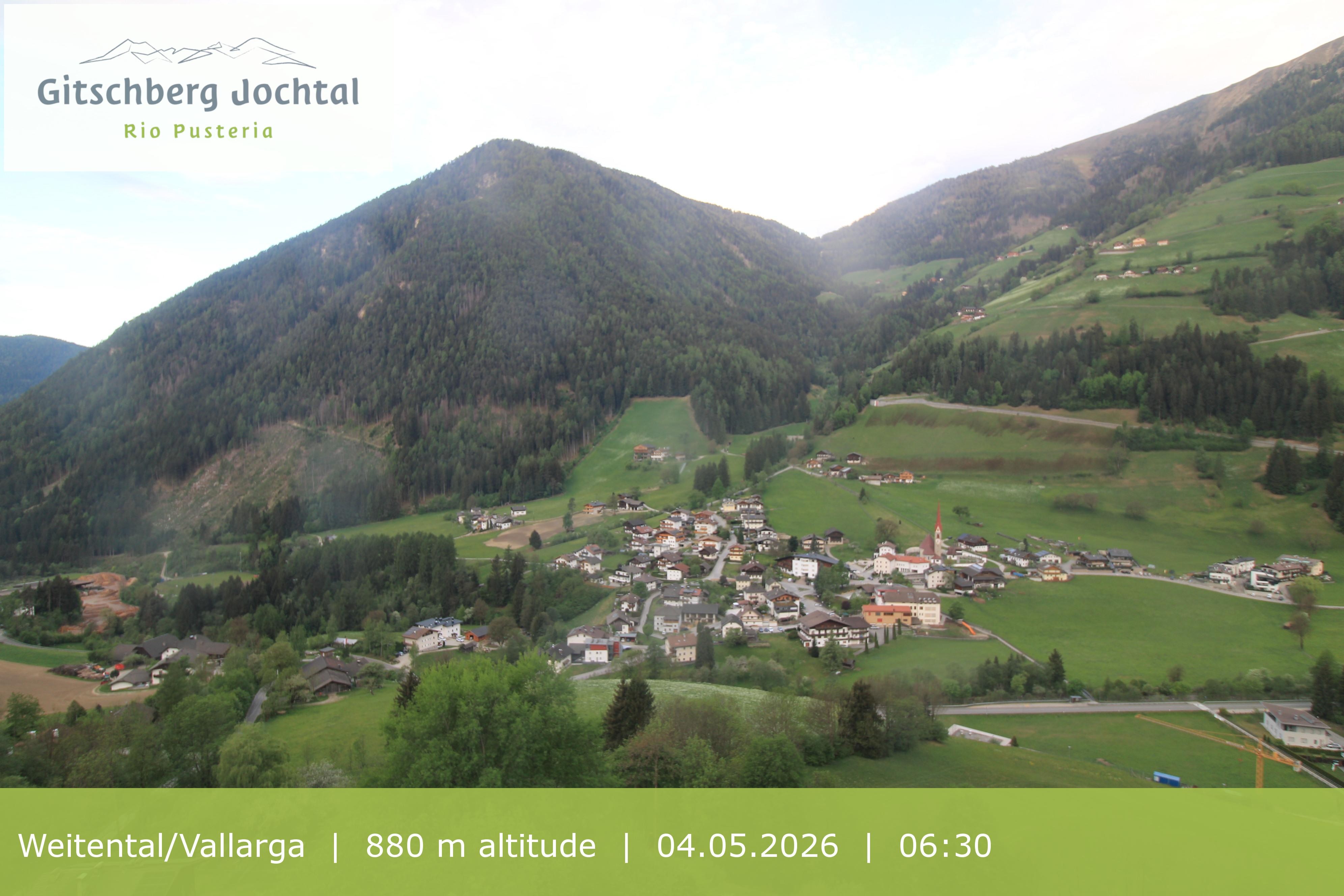 Archiv Foto Webcam Blick auf Weitental vom Gitschberg