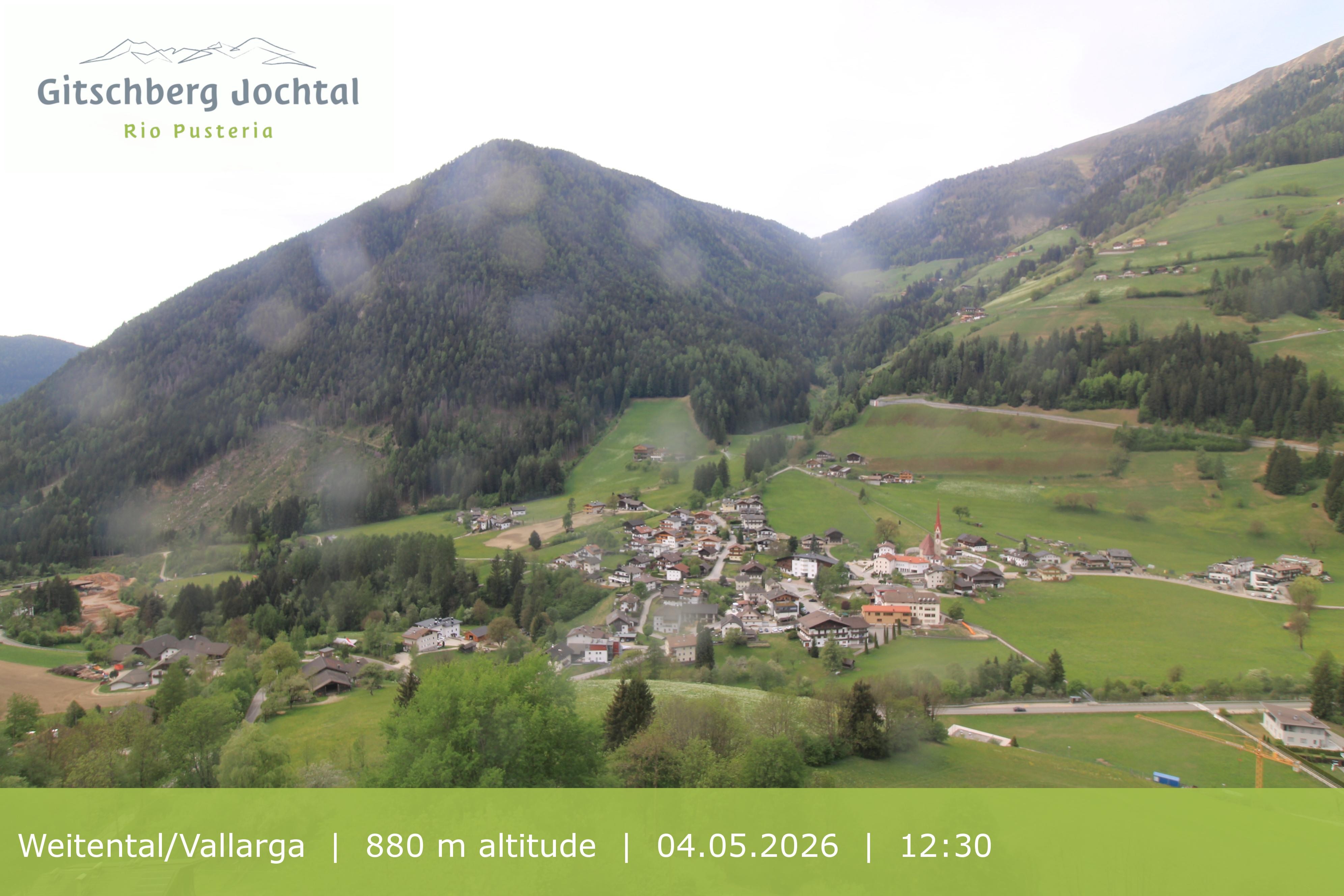 Archiv Foto Webcam Blick auf Weitental vom Gitschberg