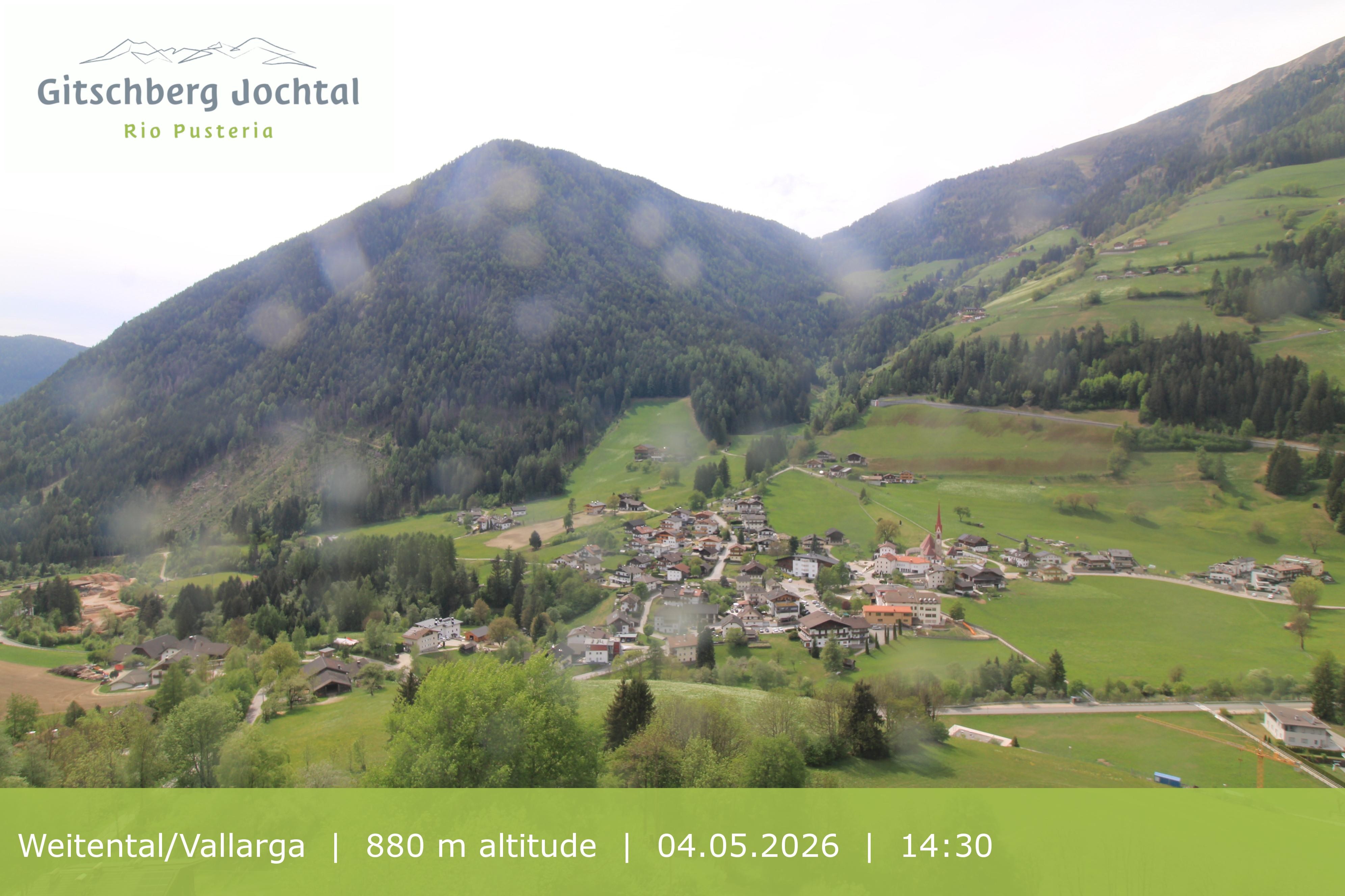 Archiv Foto Webcam Blick auf Weitental vom Gitschberg