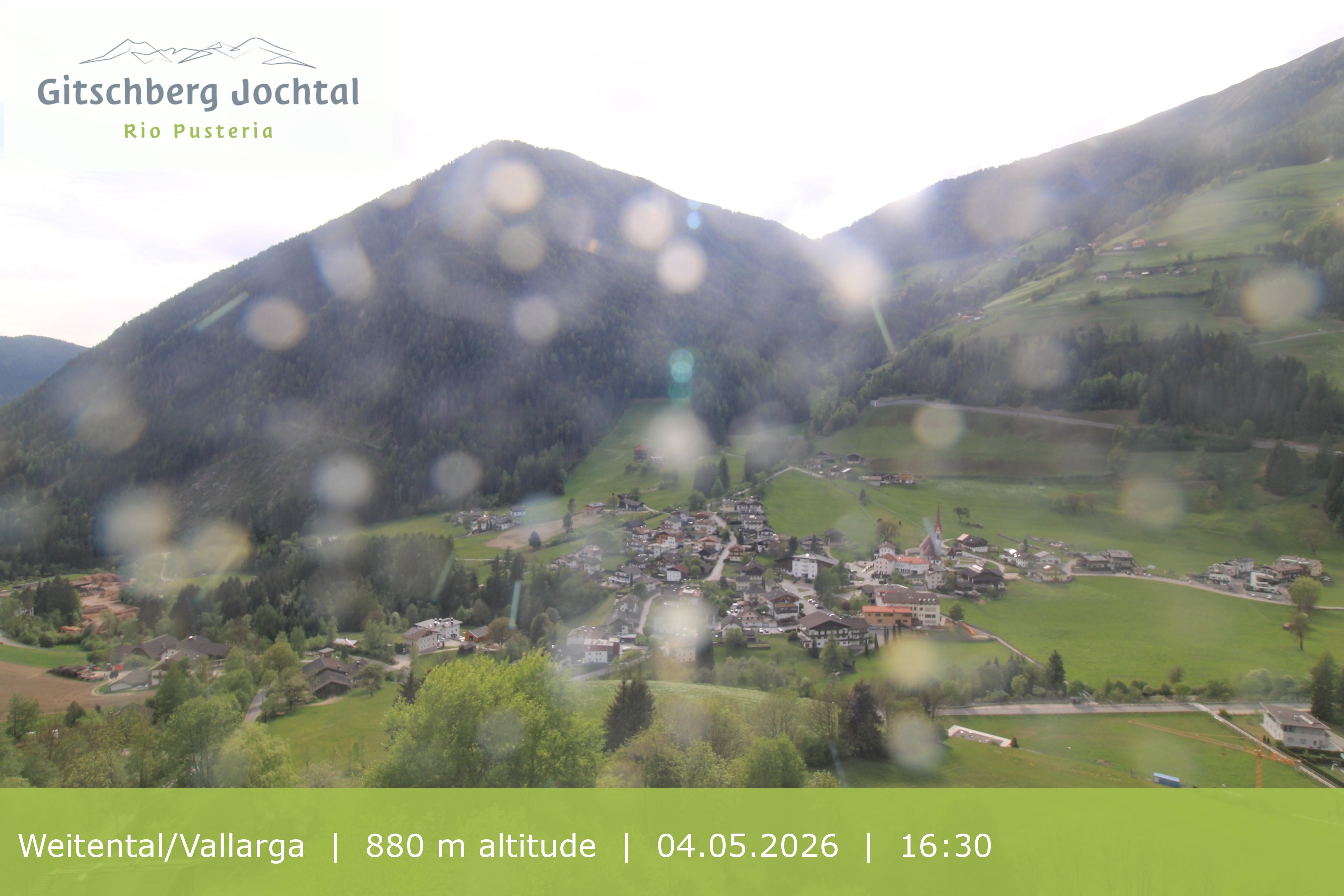 Archiv Foto Webcam Blick auf Weitental vom Gitschberg