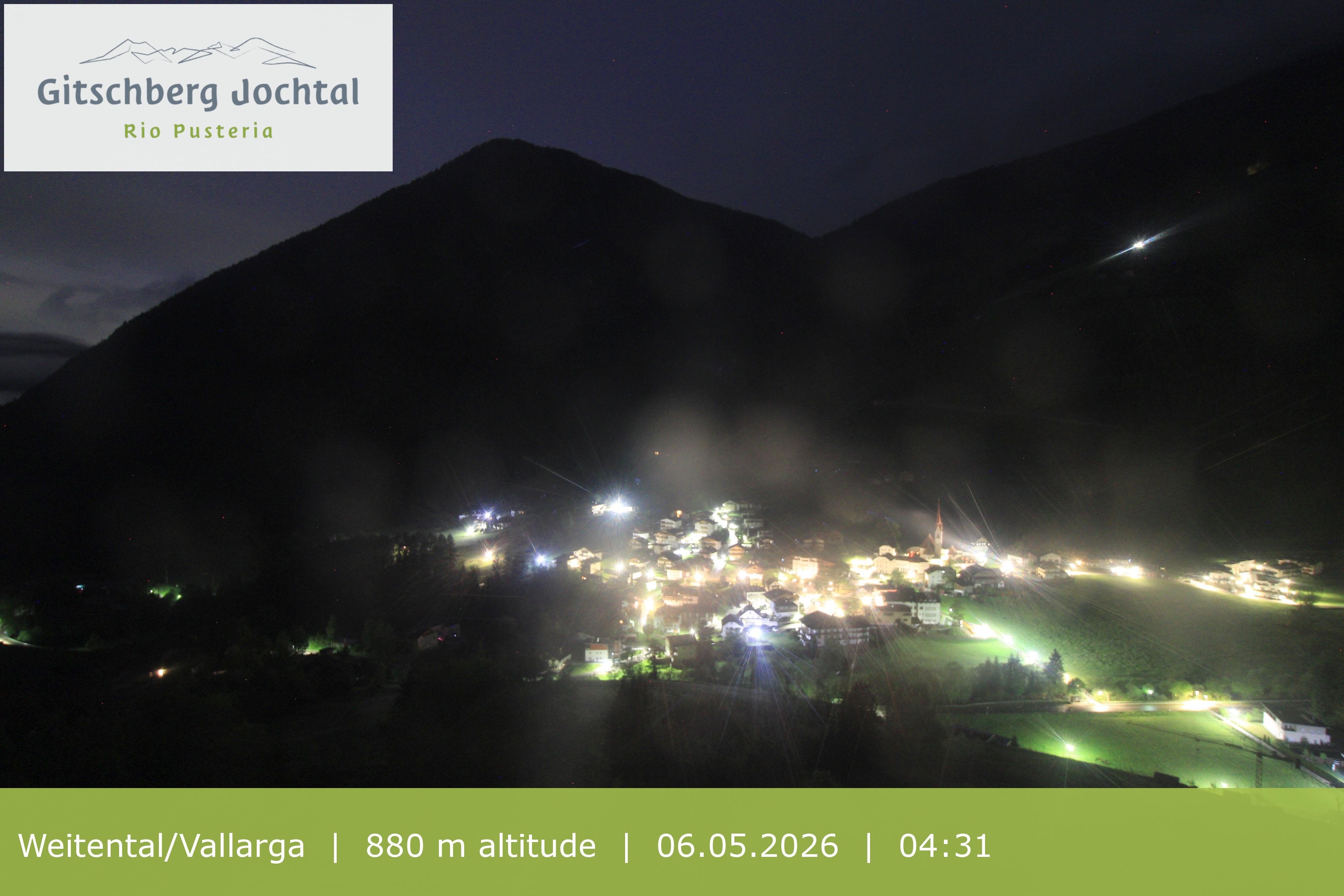 Archiv Foto Webcam Blick auf Weitental vom Gitschberg