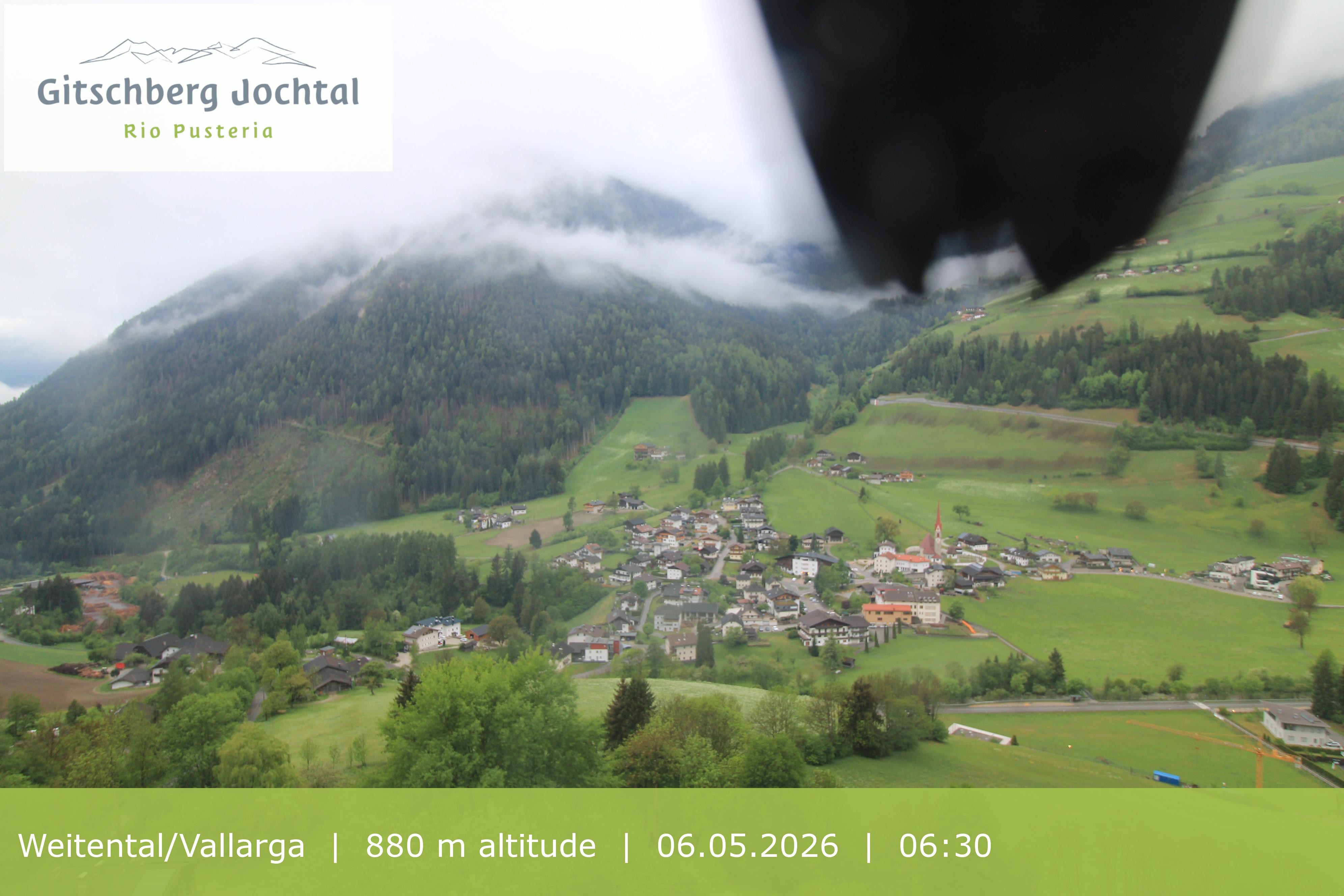 Archiv Foto Webcam Blick auf Weitental vom Gitschberg