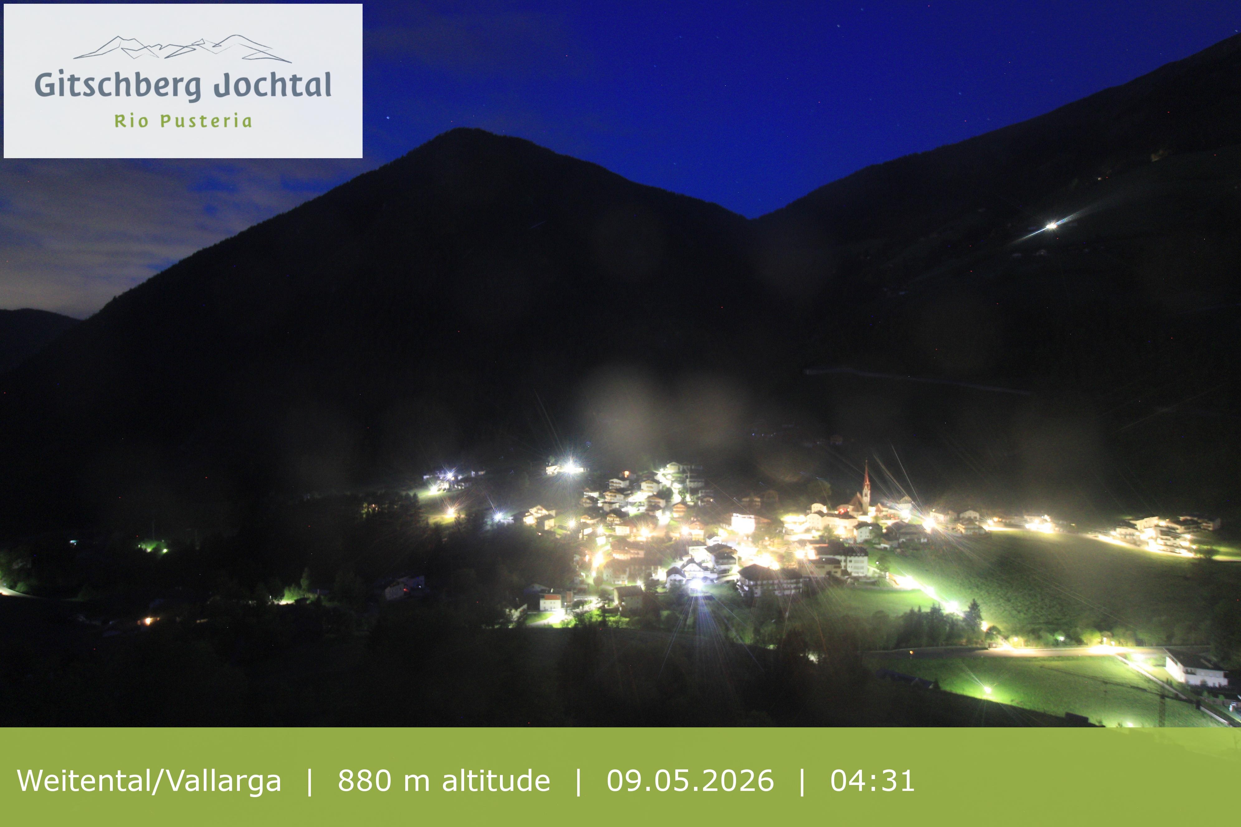 Archiv Foto Webcam Blick auf Weitental vom Gitschberg
