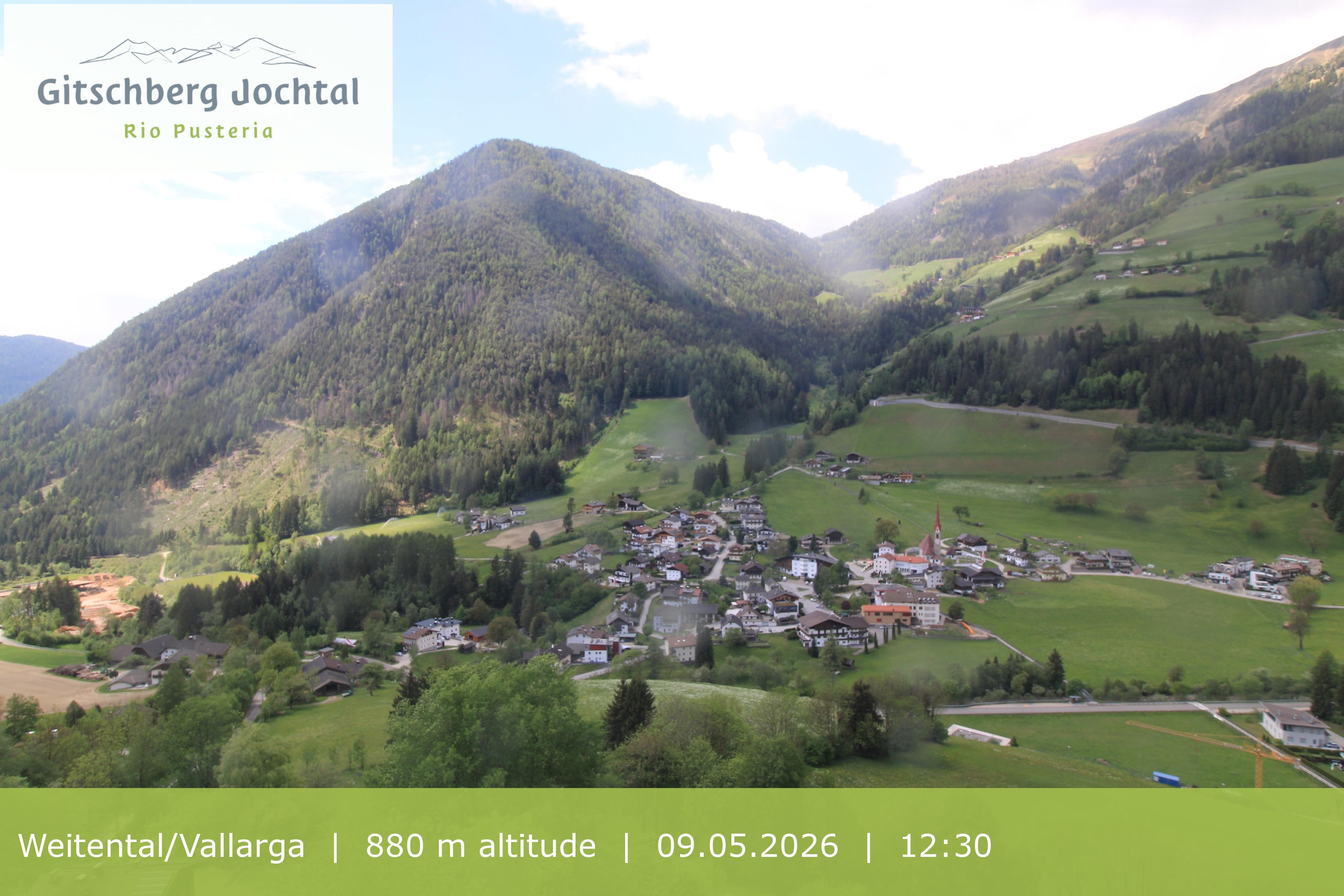 Archiv Foto Webcam Blick auf Weitental vom Gitschberg