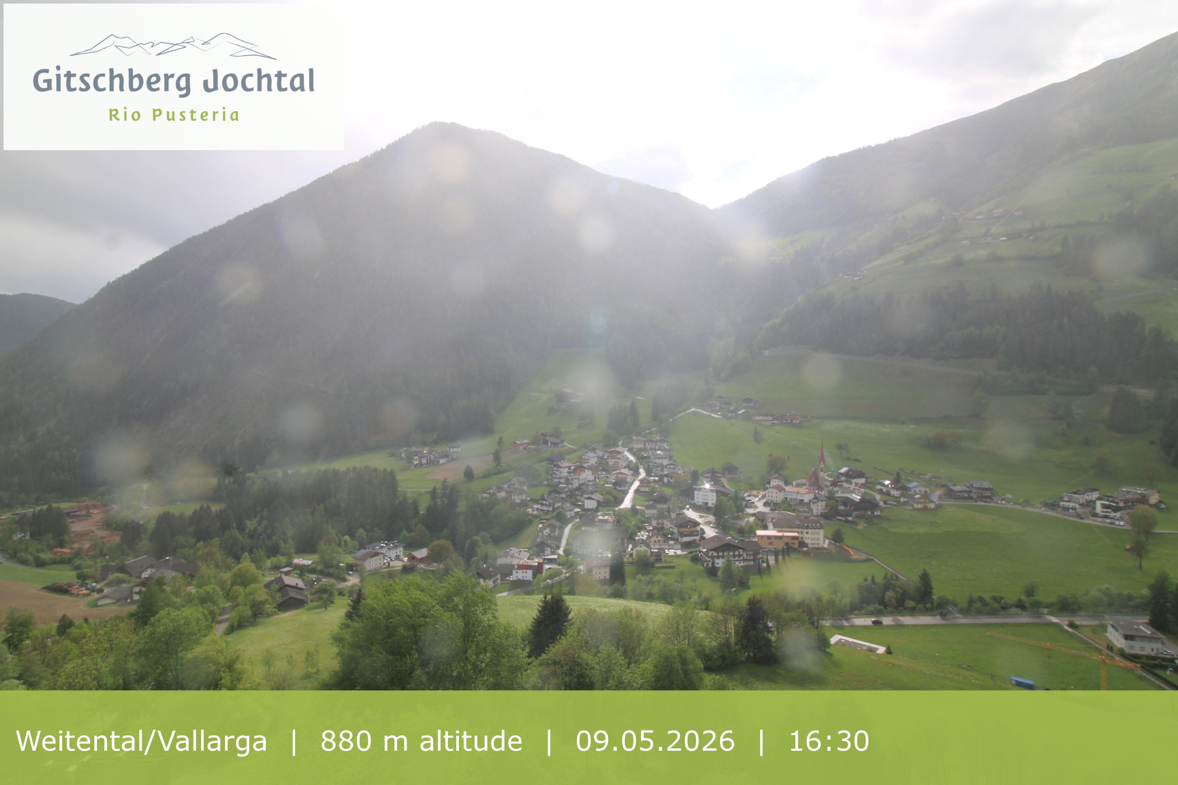 Archiv Foto Webcam Blick auf Weitental vom Gitschberg