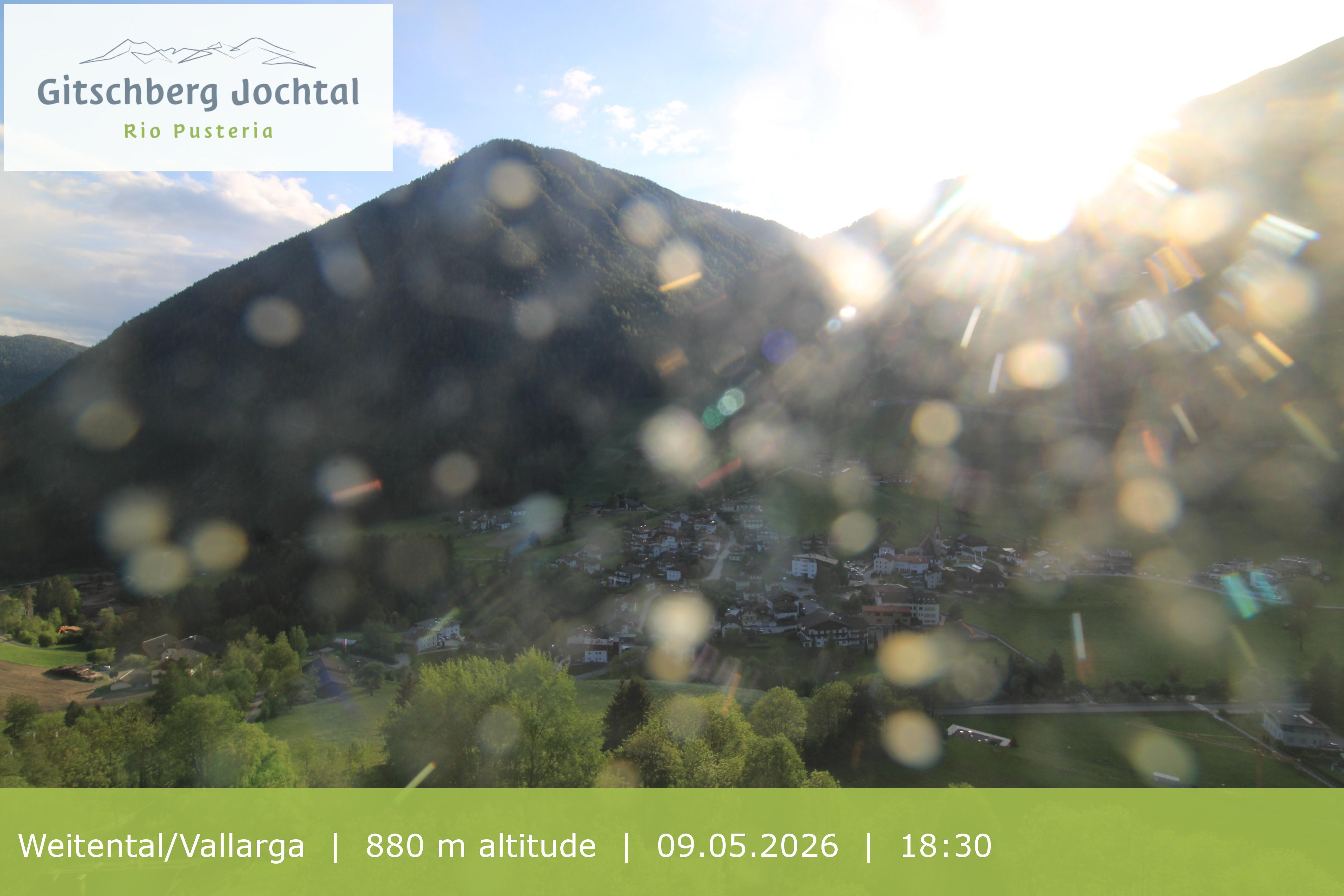 Archiv Foto Webcam Blick auf Weitental vom Gitschberg