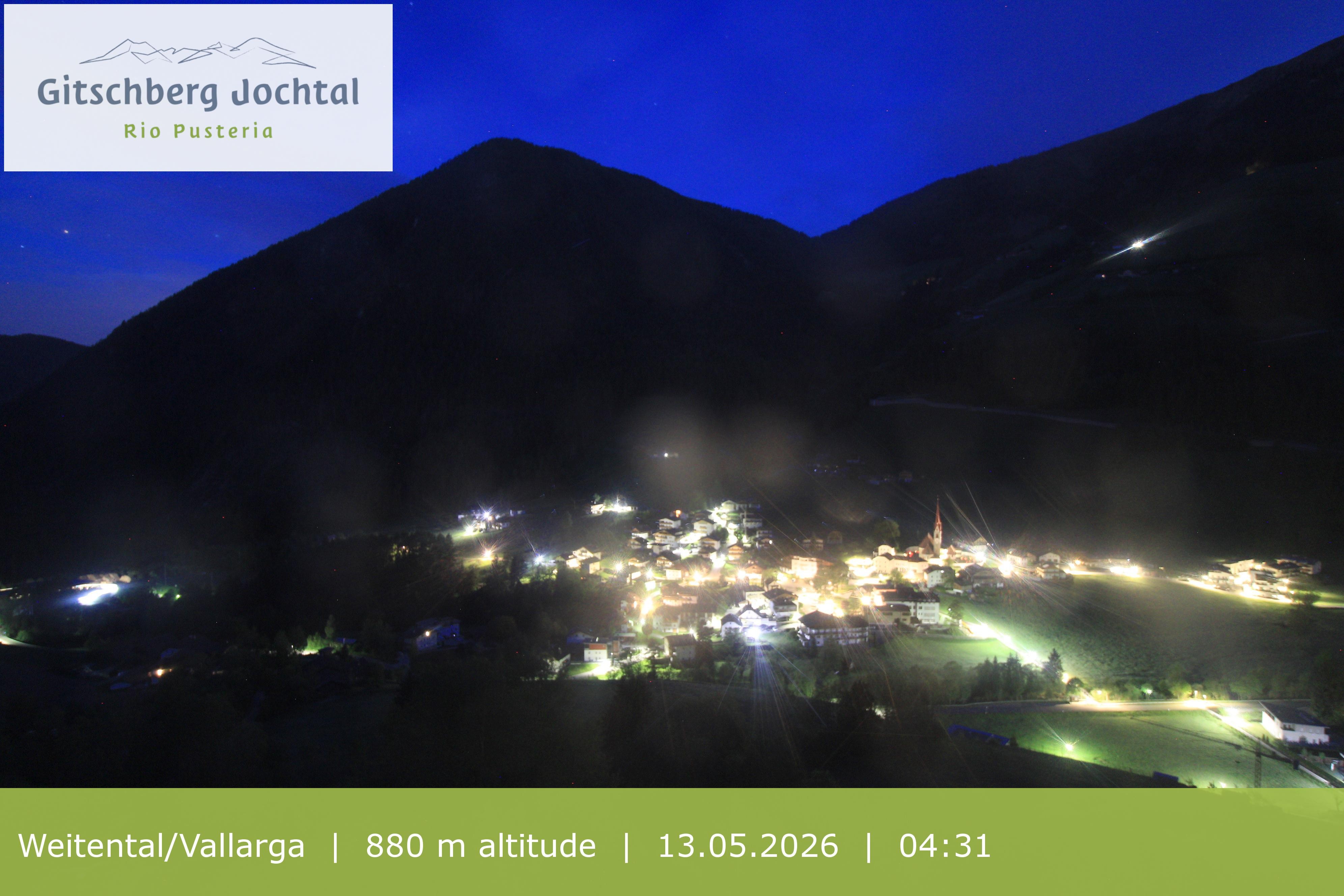 Archiv Foto Webcam Blick auf Weitental vom Gitschberg