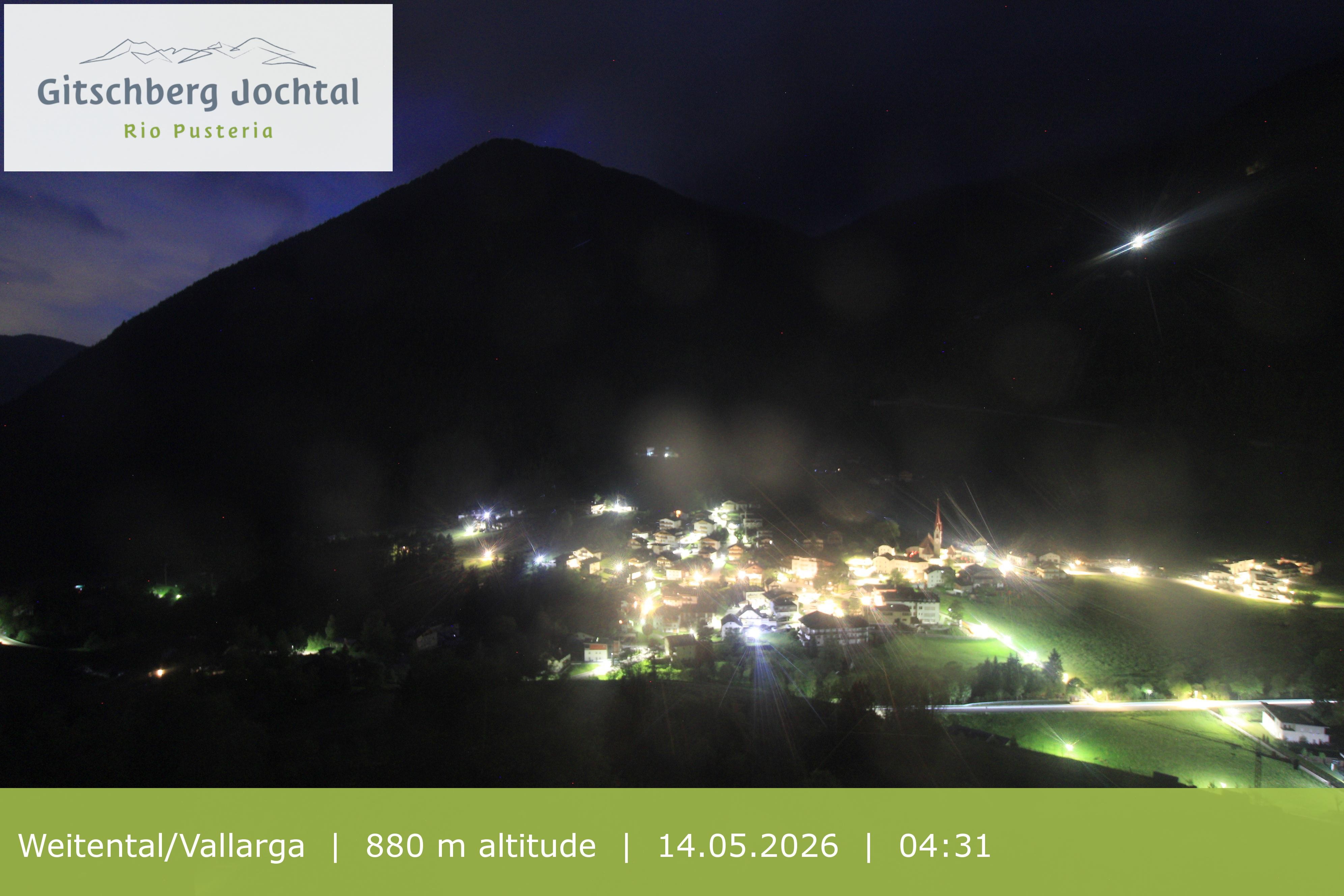 Archiv Foto Webcam Blick auf Weitental vom Gitschberg