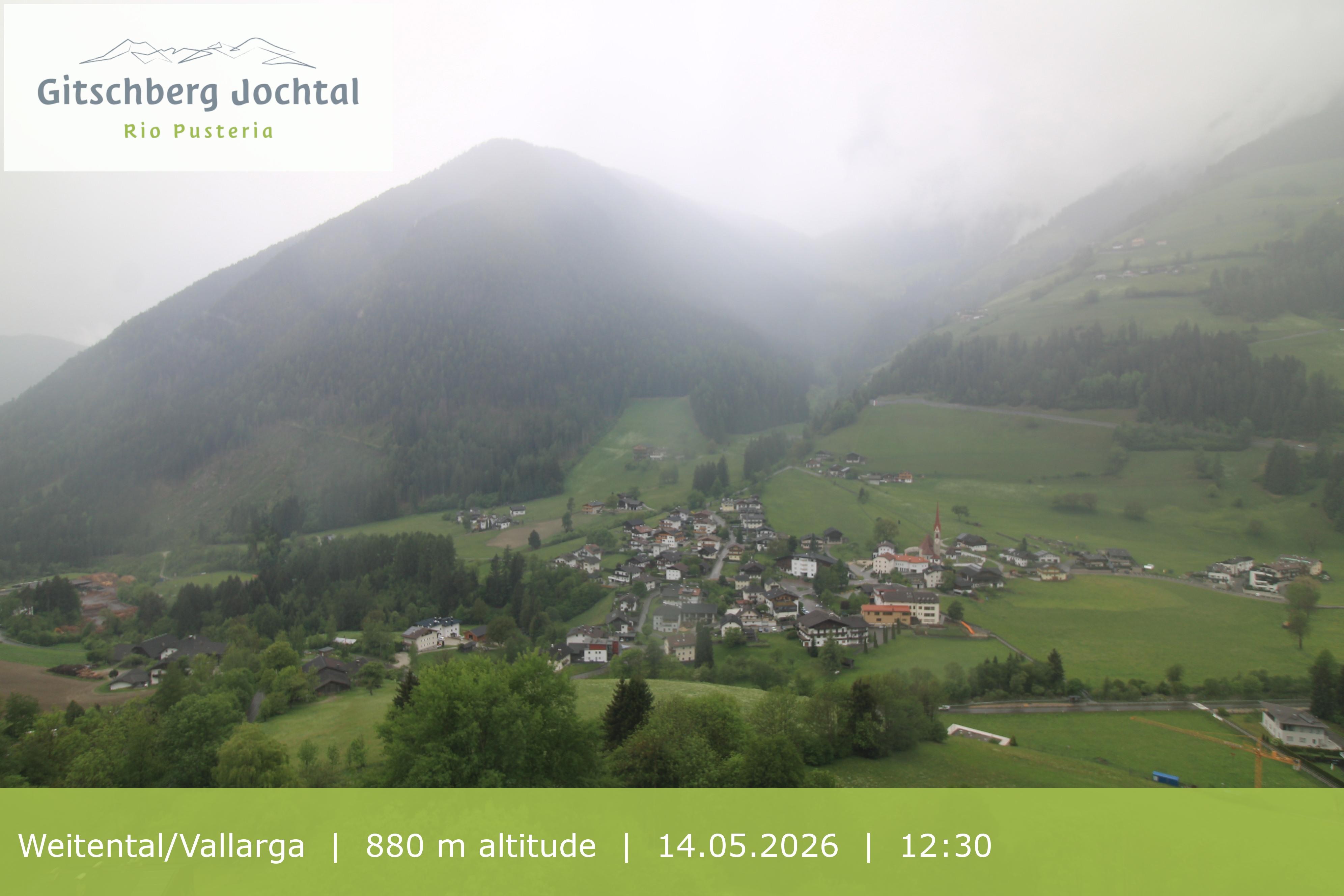 Archiv Foto Webcam Blick auf Weitental vom Gitschberg