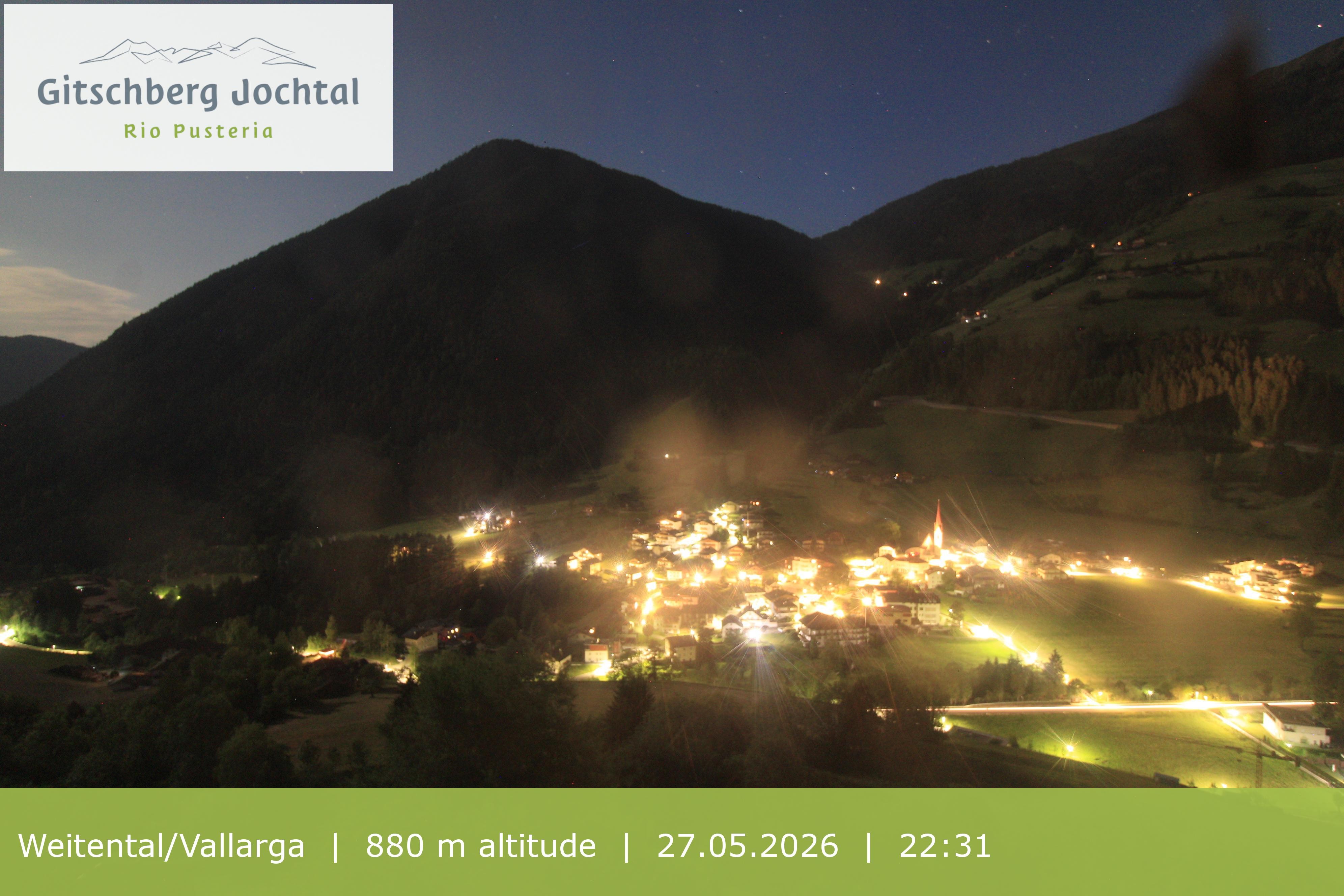 Archiv Foto Webcam Blick auf Weitental vom Gitschberg