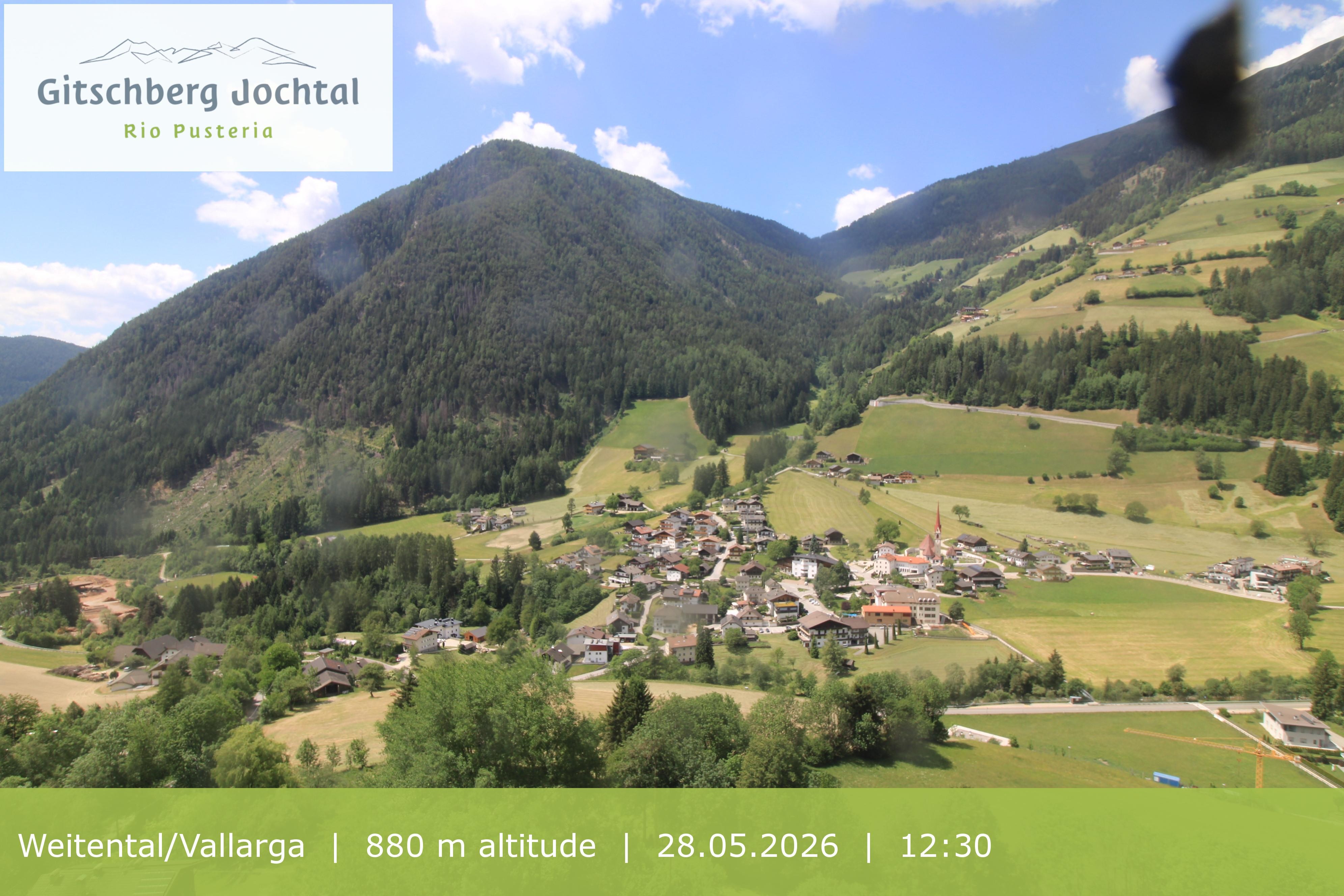 Archiv Foto Webcam Blick auf Weitental vom Gitschberg