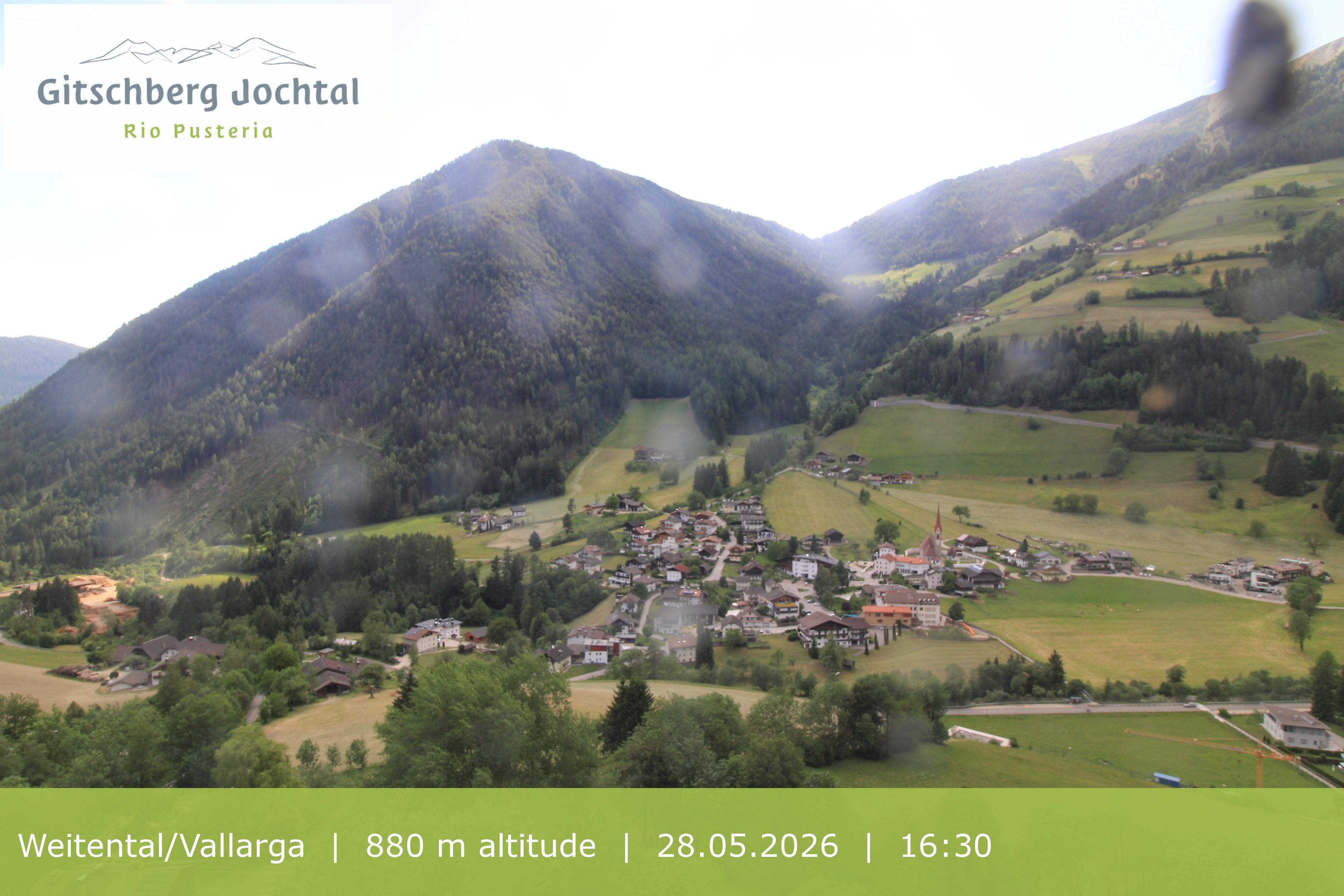 Archiv Foto Webcam Blick auf Weitental vom Gitschberg