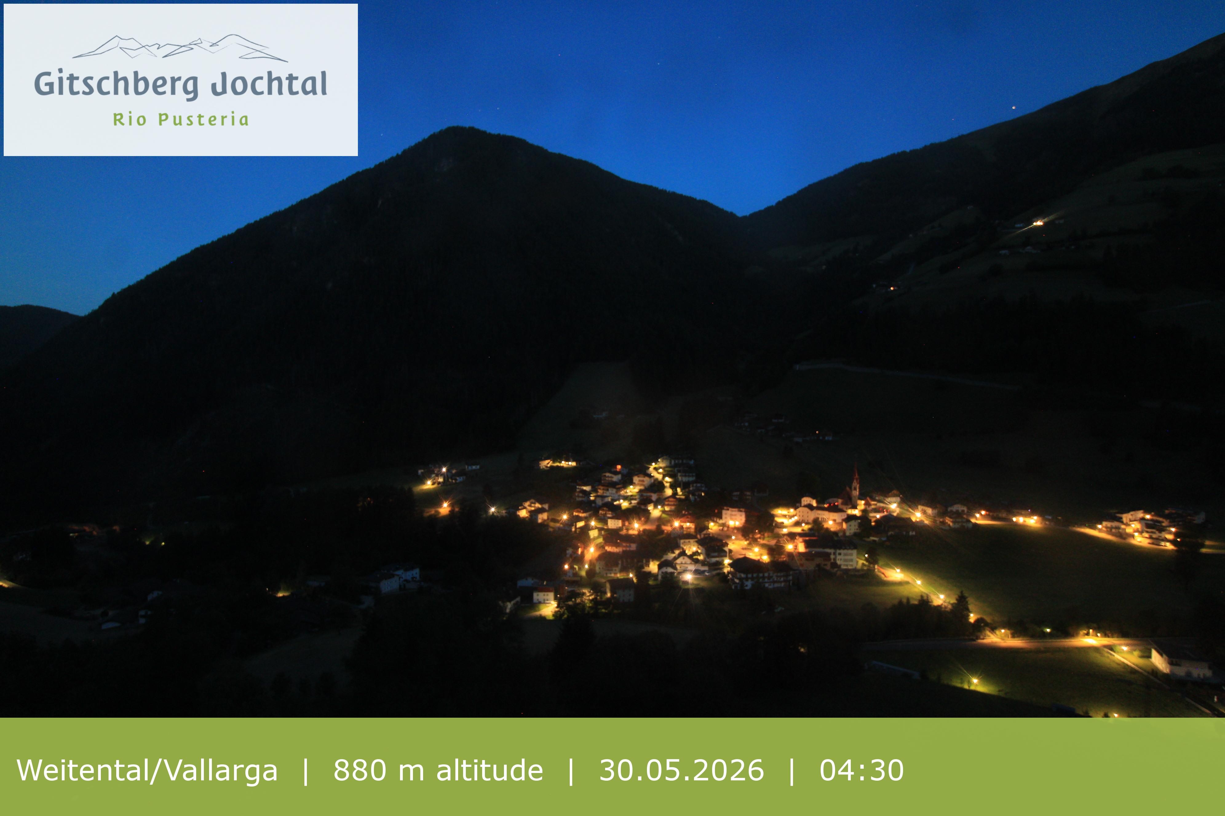 Archiv Foto Webcam Blick auf Weitental vom Gitschberg