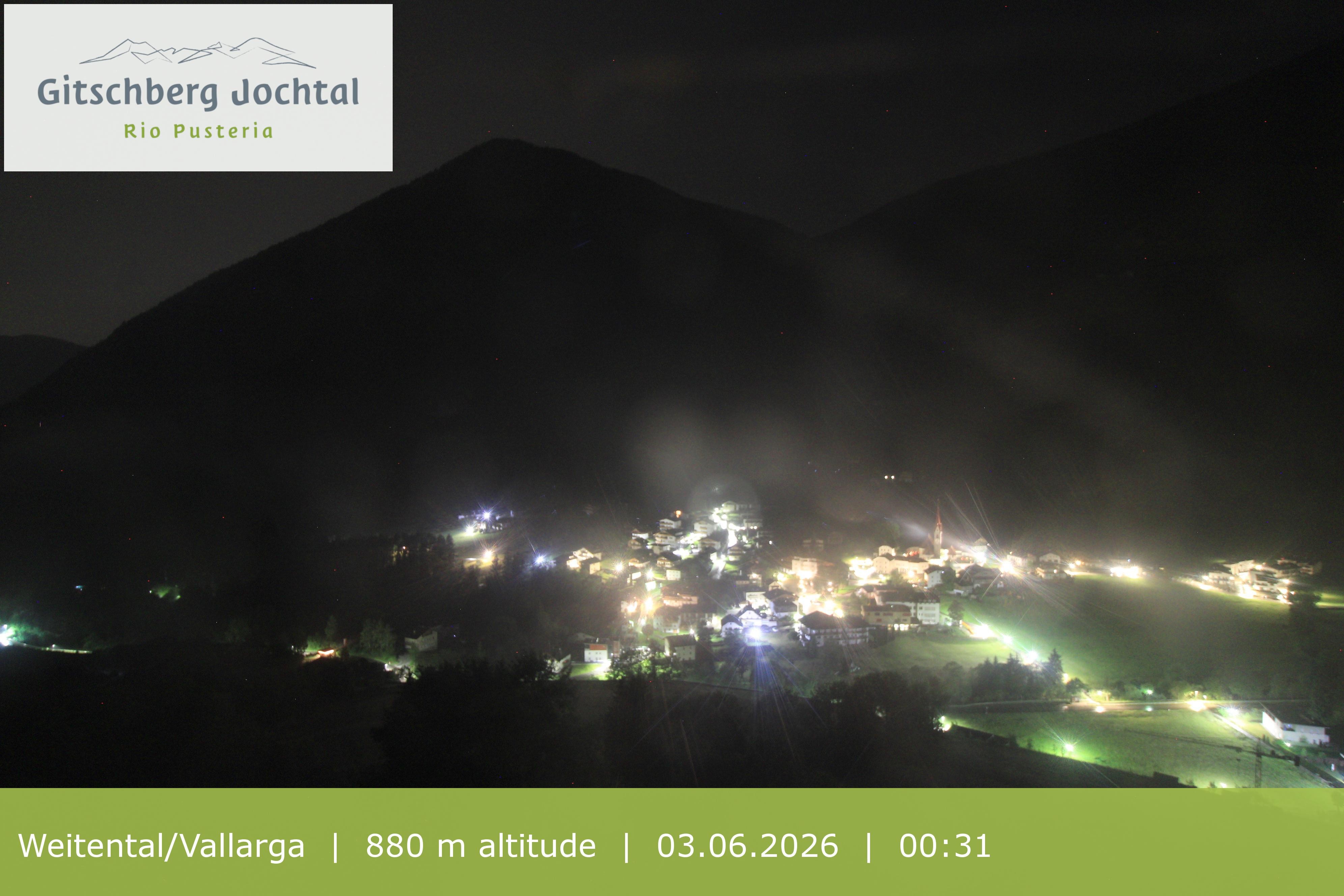 Archiv Foto Webcam Blick auf Weitental vom Gitschberg