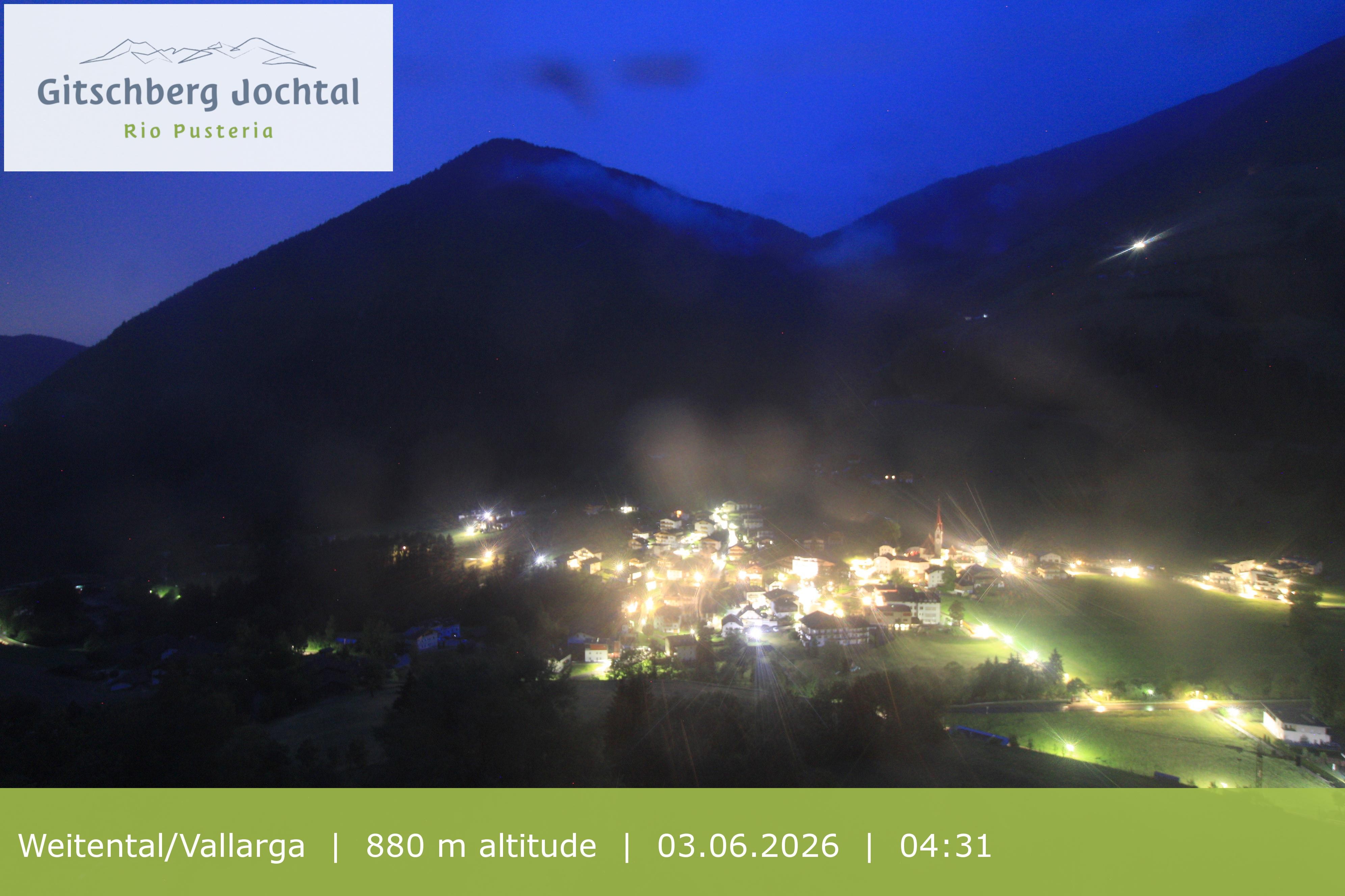Archiv Foto Webcam Blick auf Weitental vom Gitschberg