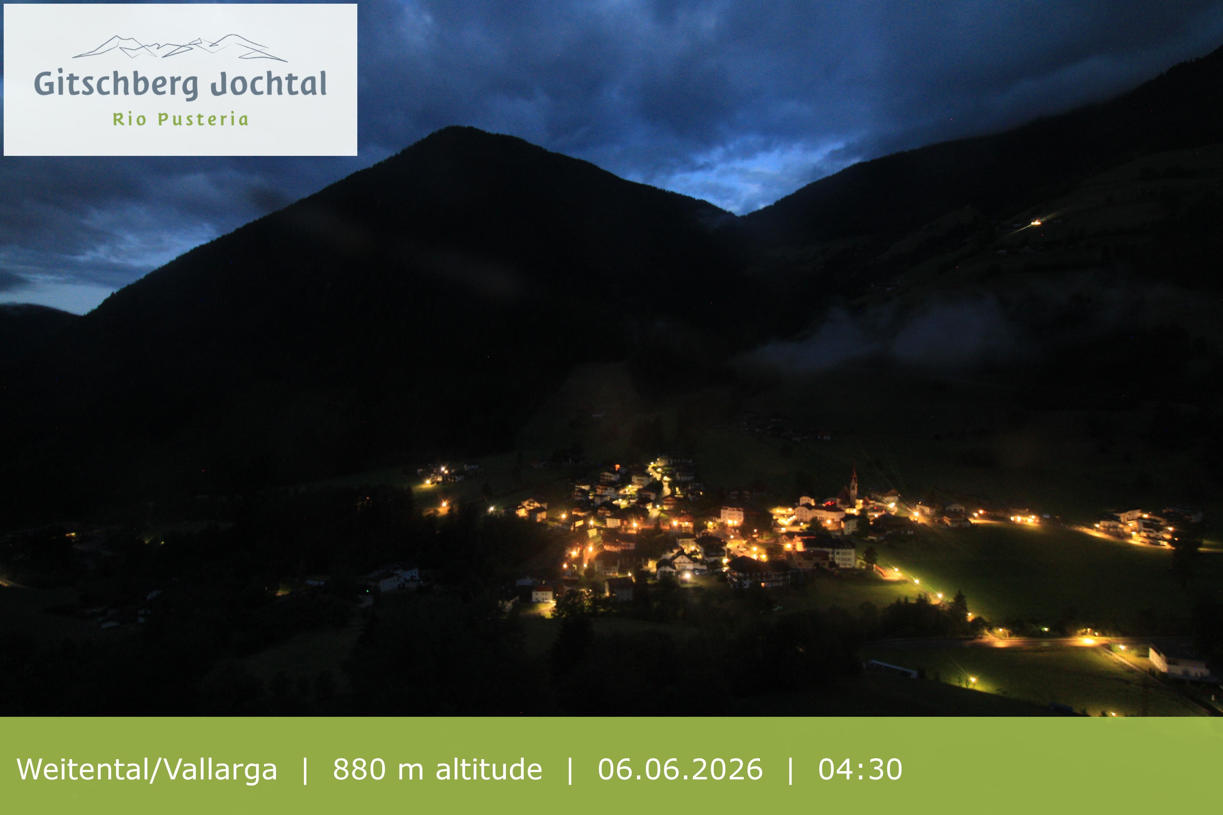 Archiv Foto Webcam Blick auf Weitental vom Gitschberg
