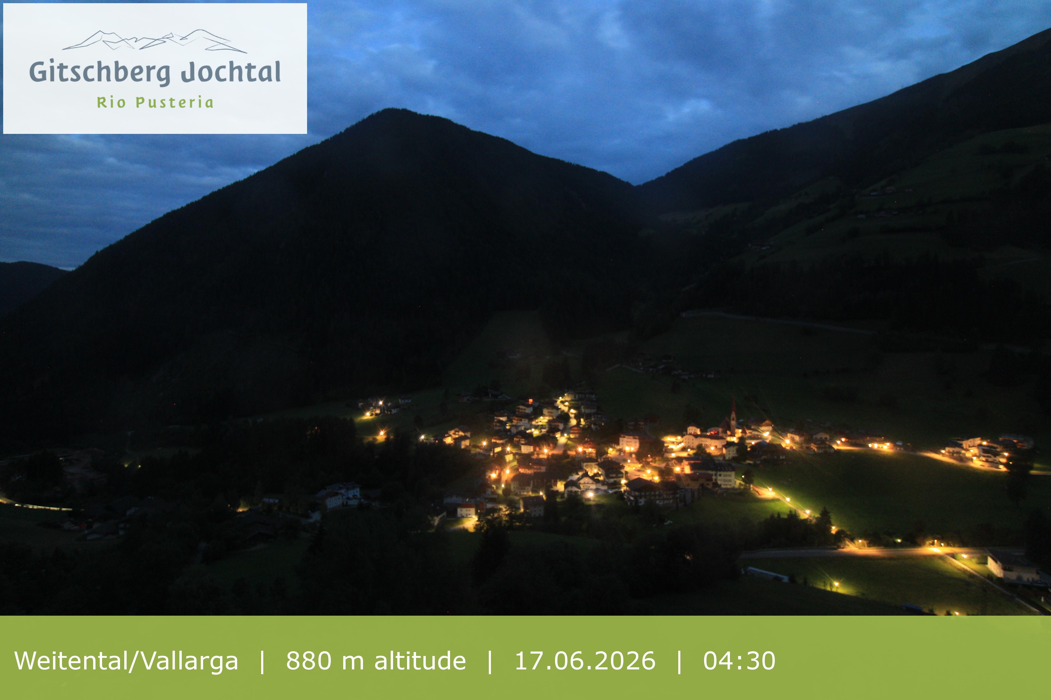 Archiv Foto Webcam Blick auf Weitental vom Gitschberg