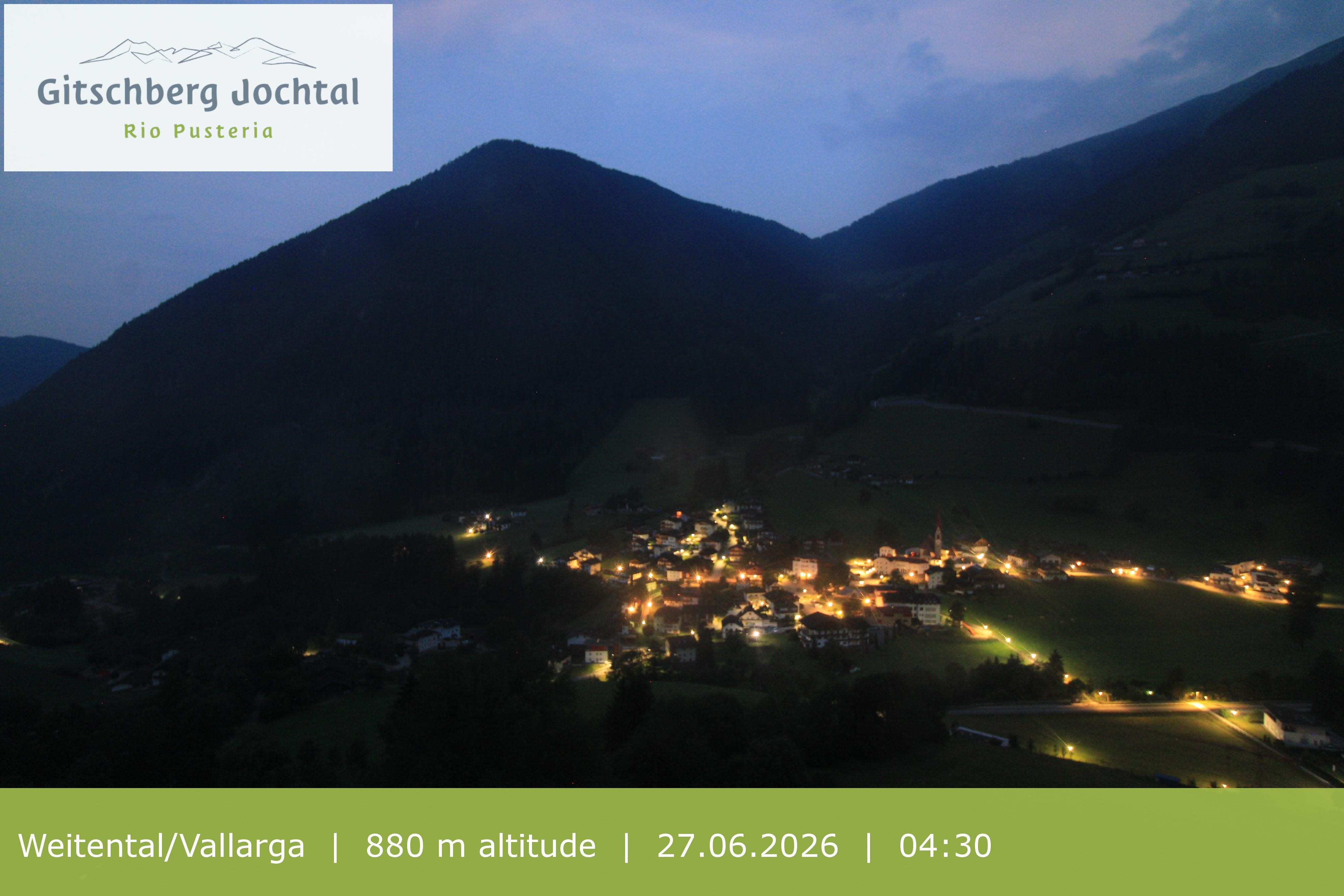 Archiv Foto Webcam Blick auf Weitental vom Gitschberg