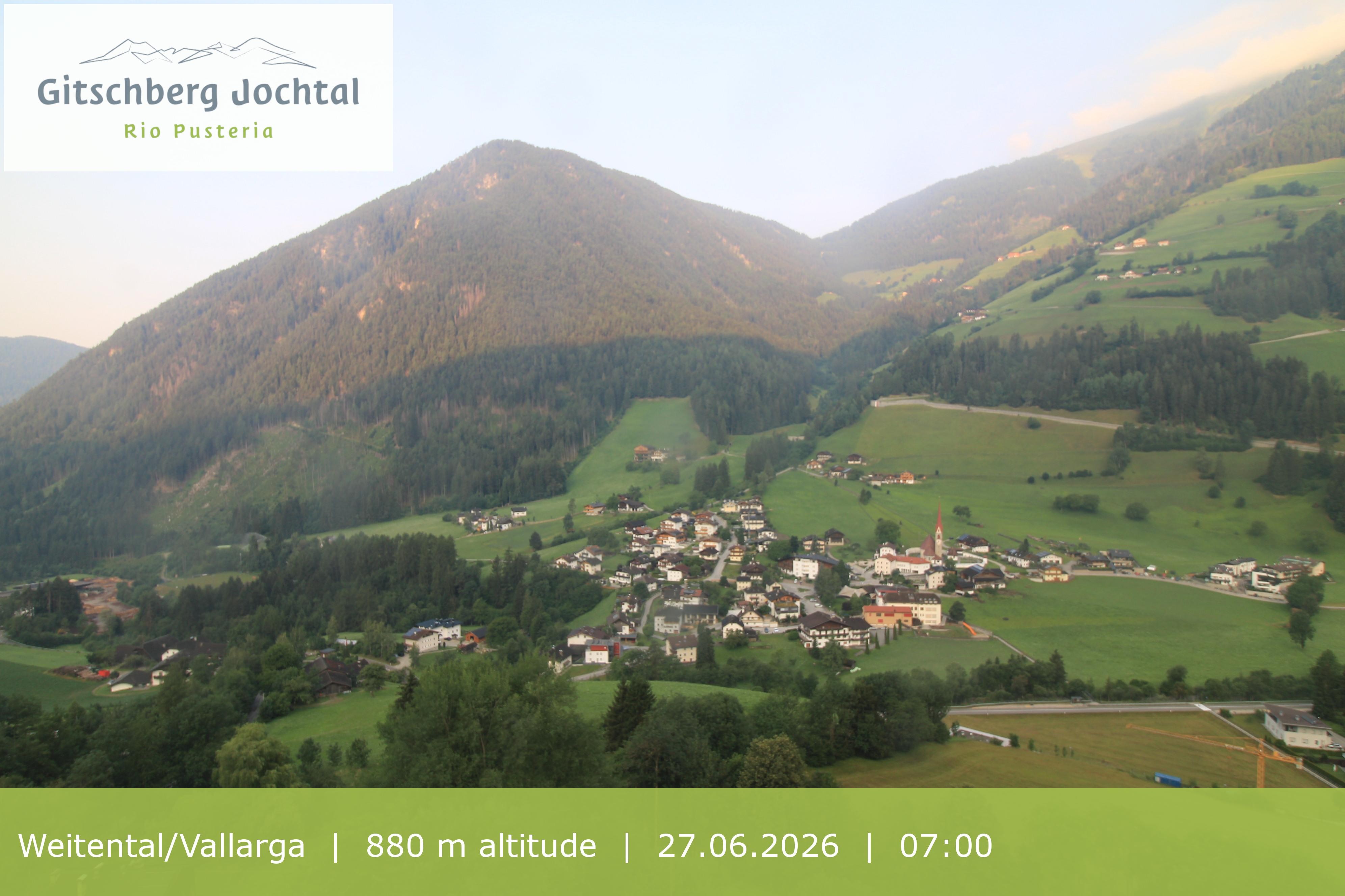 Archiv Foto Webcam Blick auf Weitental vom Gitschberg