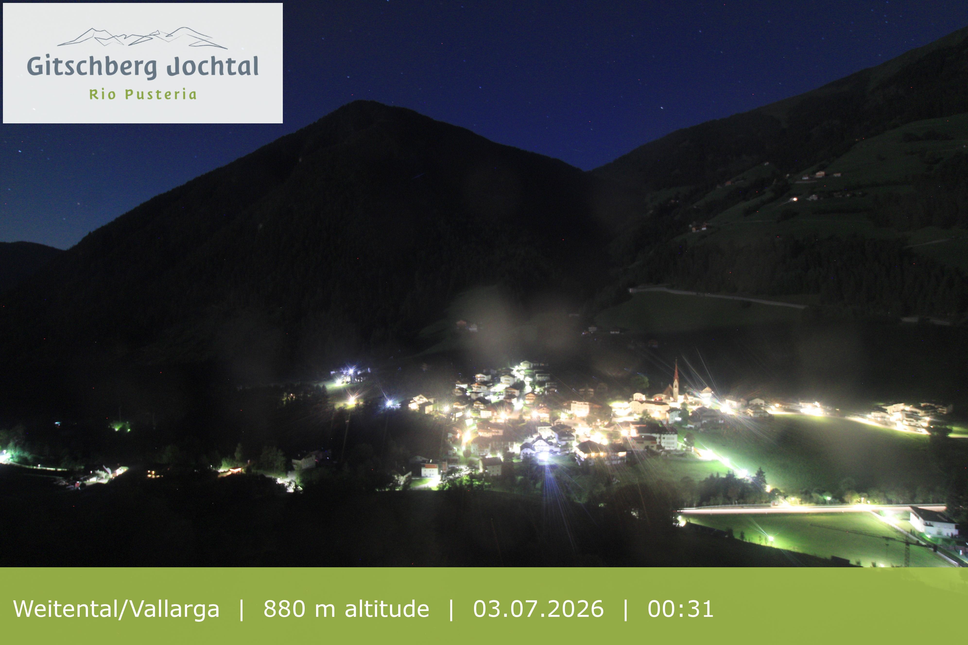 Archiv Foto Webcam Blick auf Weitental vom Gitschberg