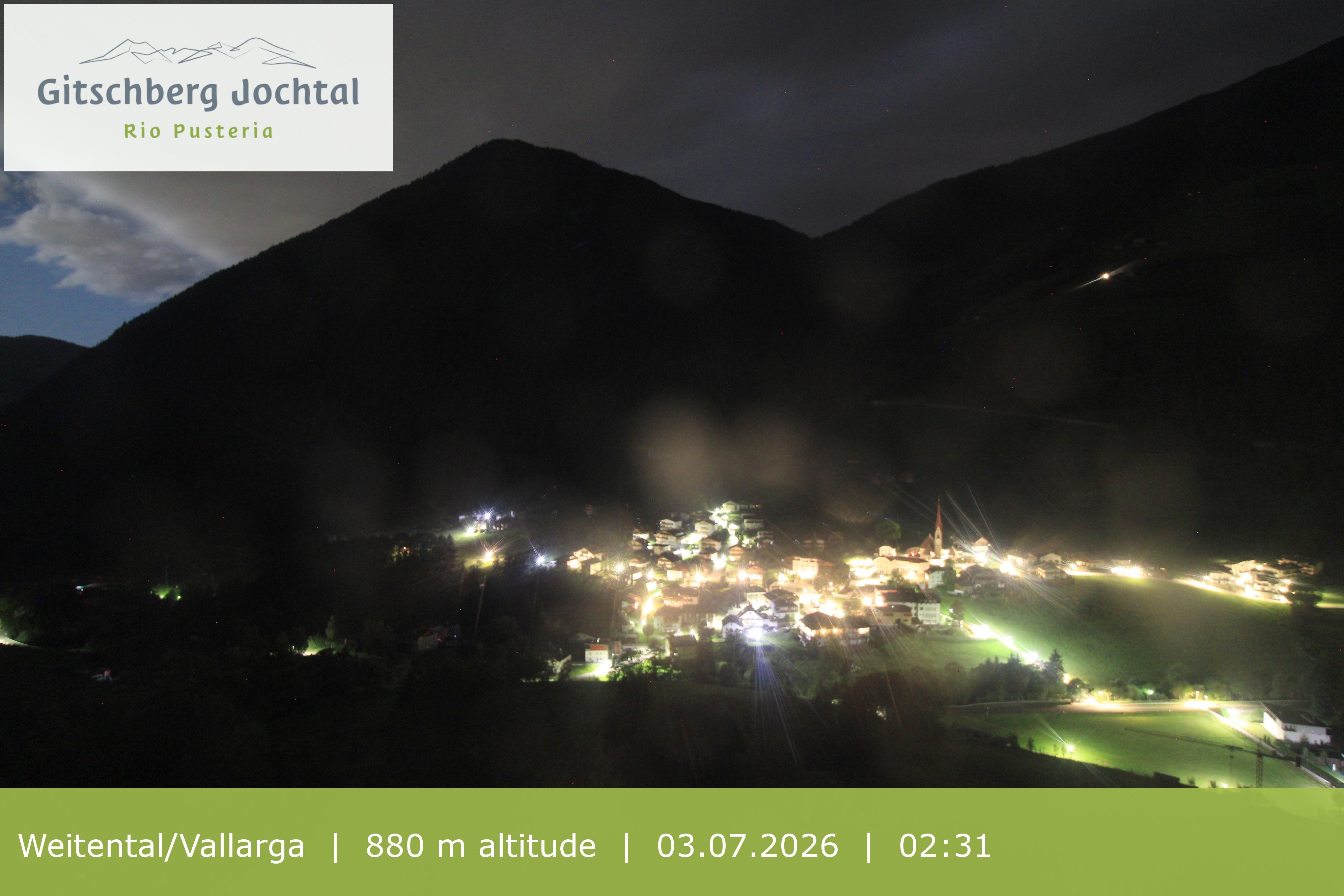 Archiv Foto Webcam Blick auf Weitental vom Gitschberg