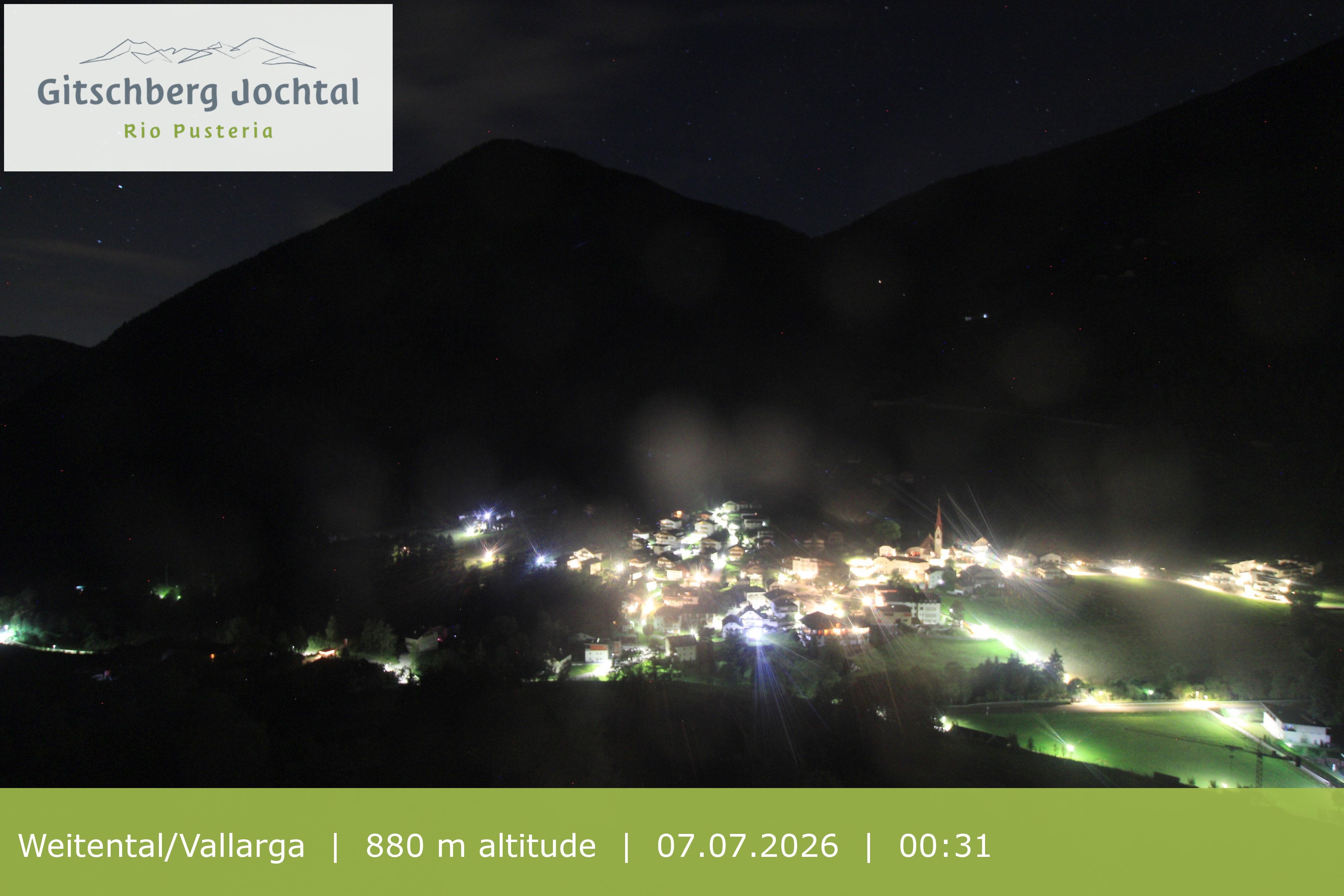Archiv Foto Webcam Blick auf Weitental vom Gitschberg
